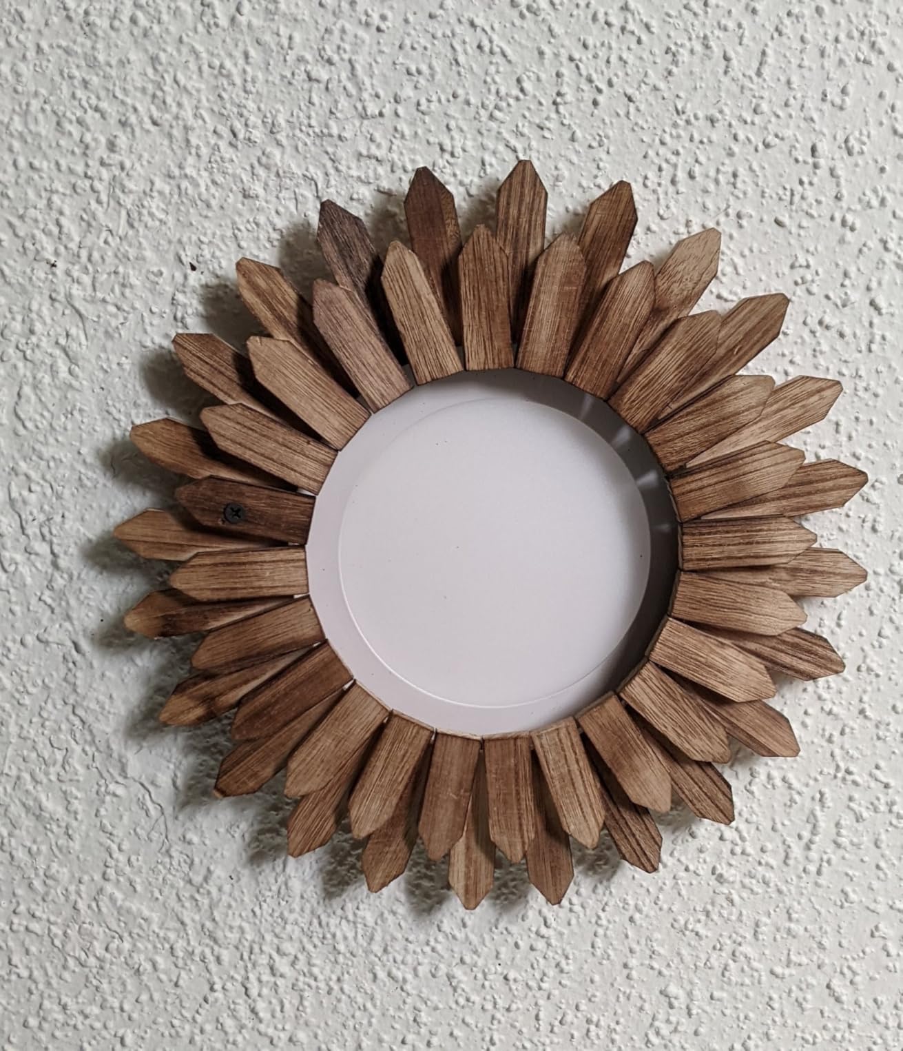 LOSOUR Boho Wall Decor Sunburst Mirror 3 Pack Rustic Round Wood Mirror 12 inch Boho Mirror Home Decor Farmhouse Room Decorations for Bedroom Living Room Entryway customer photo 2