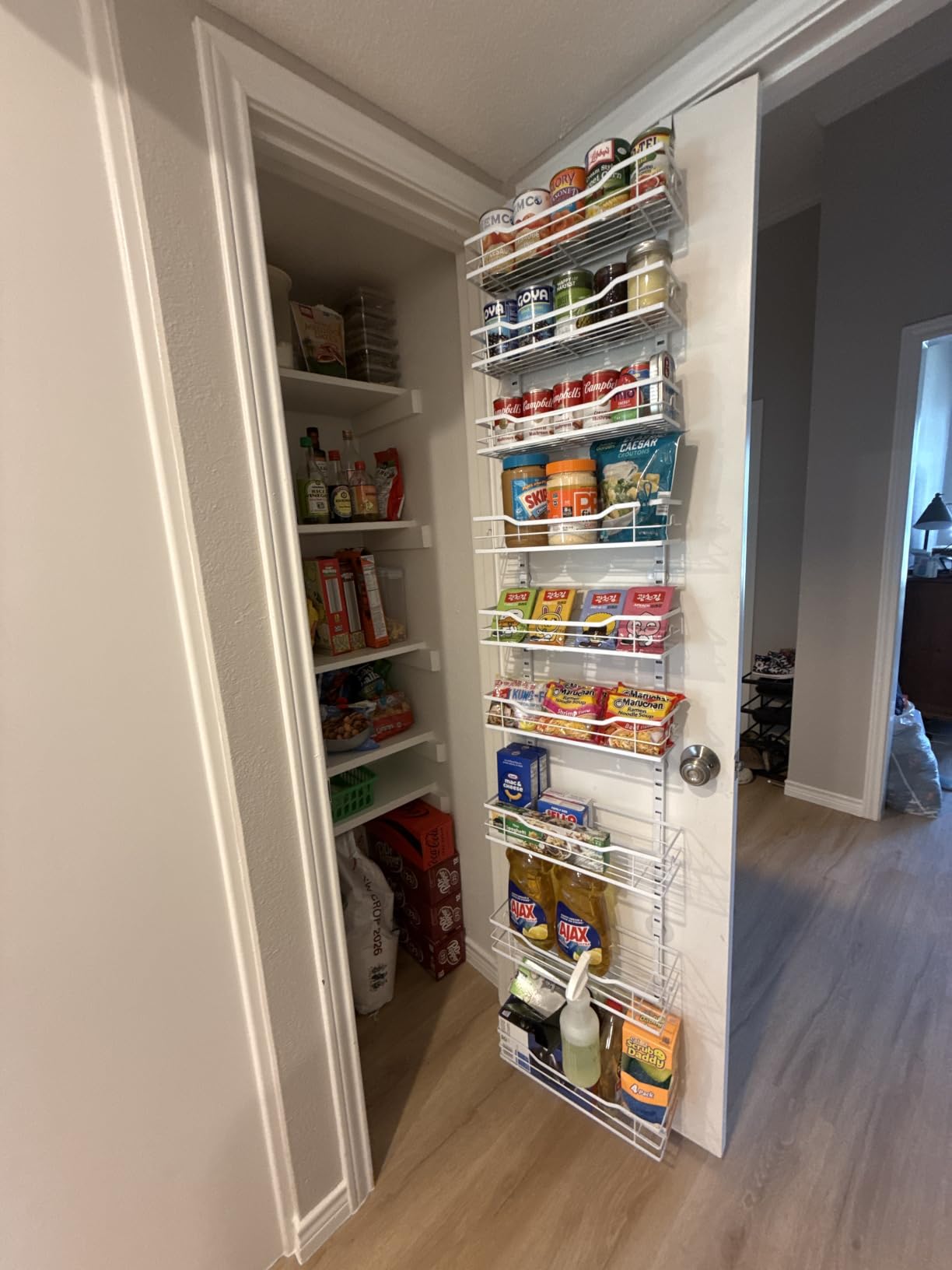 Eastherry Over The Door Pantry Organizer, 9-Tier with Adjustable Basket customer photo 1