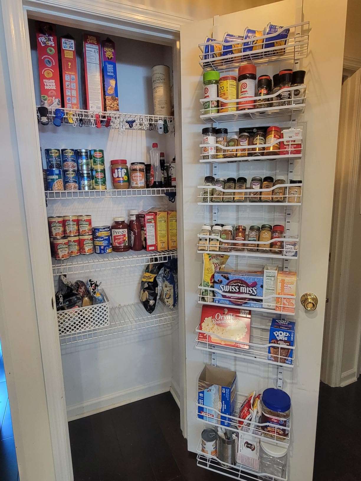 Eastherry Over The Door Pantry Organizer, 9-Tier with Adjustable Basket customer photo 2