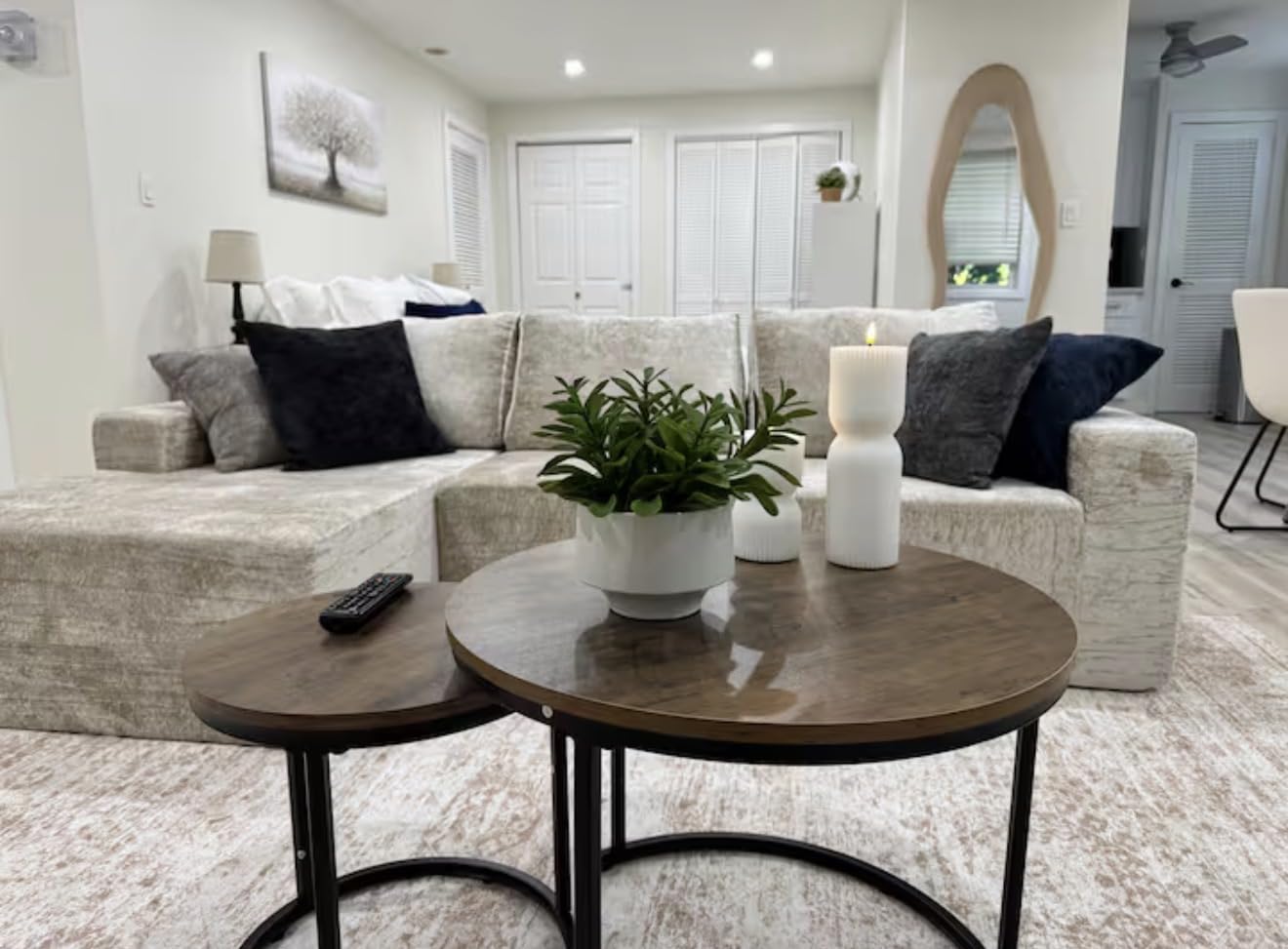 Smuxee Nesting Coffee Table Set of 2, 23.6