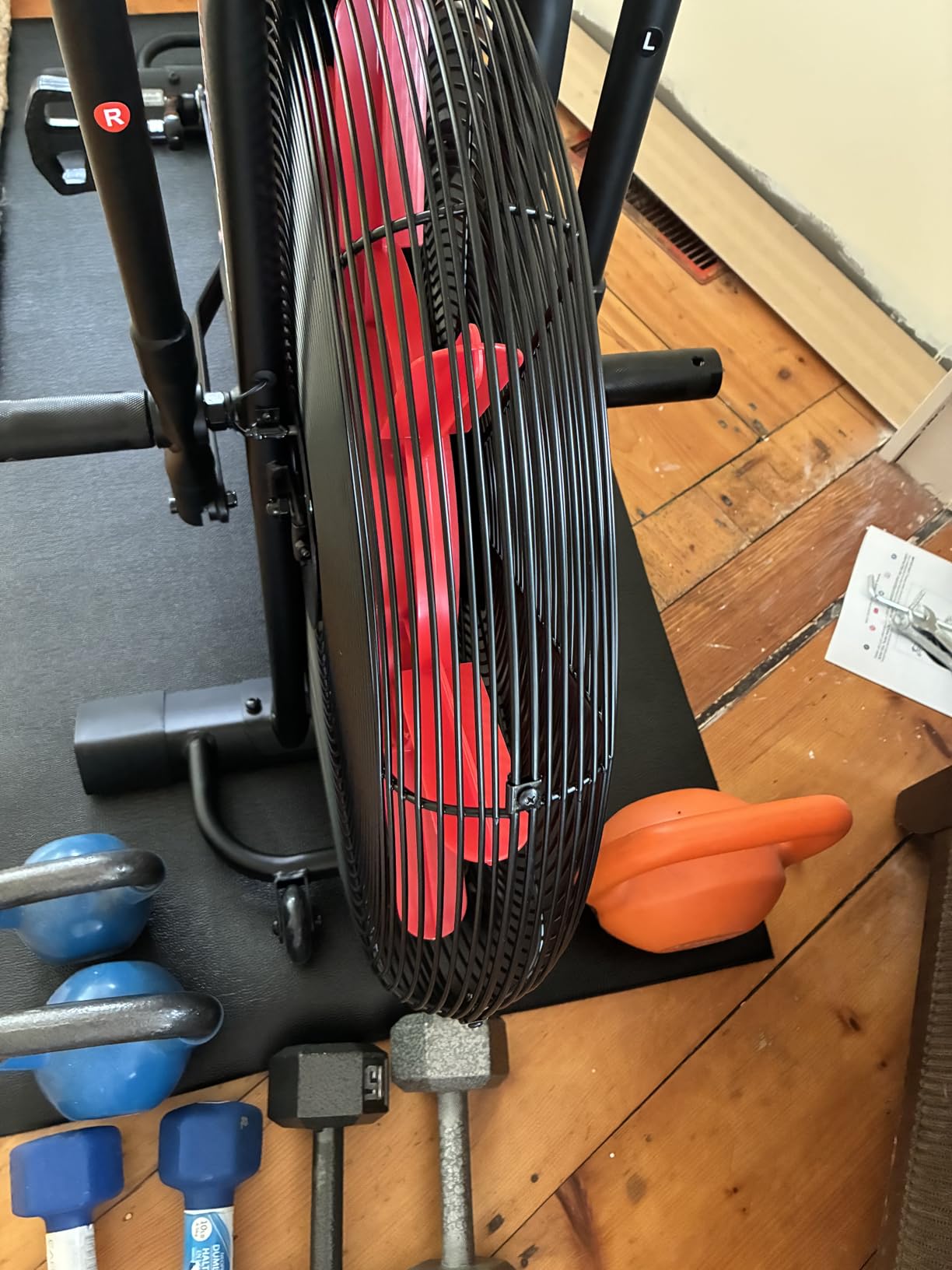 Sunny Health & Fitness Smart Fan Bike for Home Gym, Full Body HIIT & Interval Cardio Training with Air Resistance, Customizable Performance Monitor & Free SunnyFit App Connectivity - SF-B223018 customer photo 1