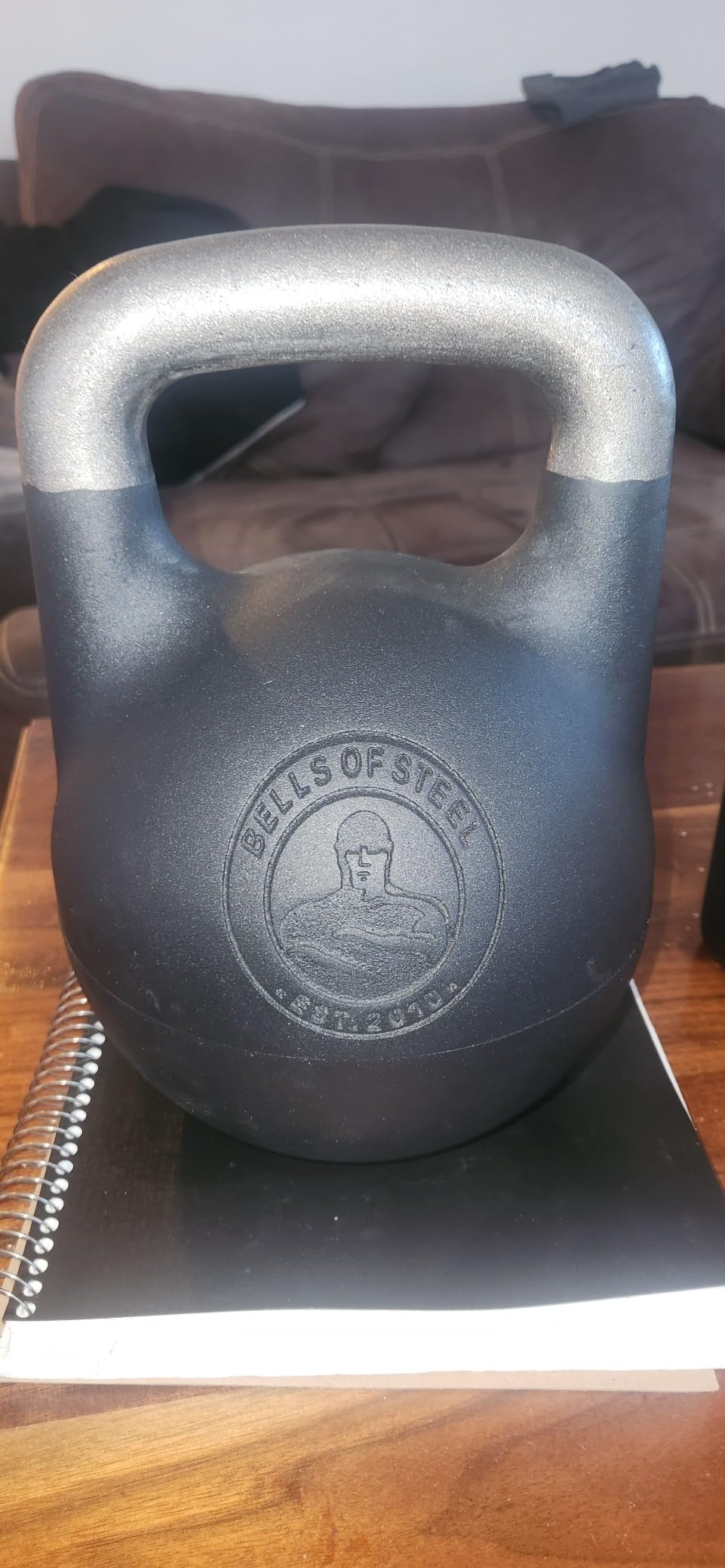 Adjustable Kettlebell Set [Bells of Steel] Kettle Bell Weight Set, Steel Shell, Internally-Loaded, Competition Standard 35mm Handle customer photo 2