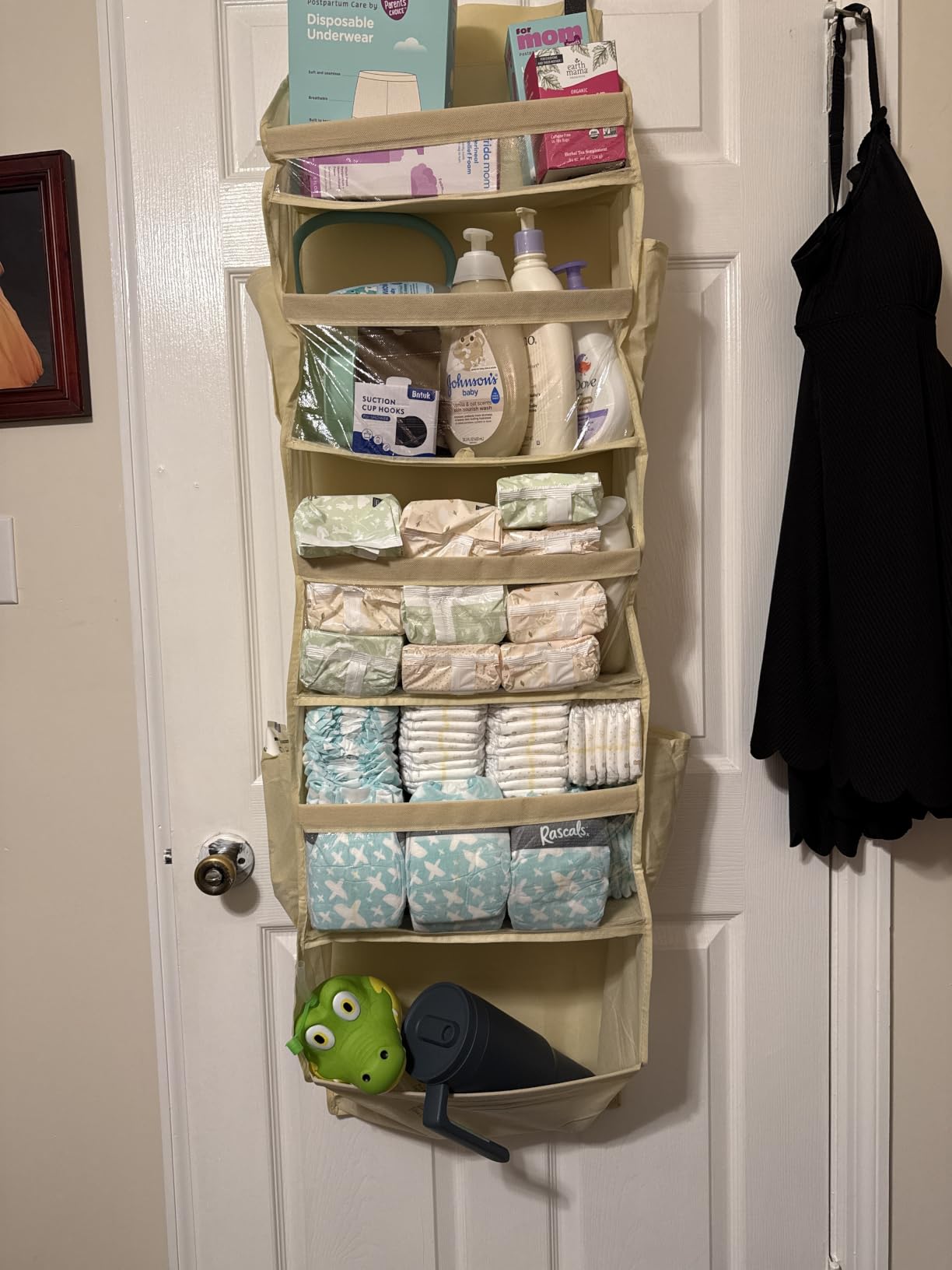 Lifewit 1 Pack Over the Door Organizer, 5 Section Clear Window Hanging Storage customer photo 2