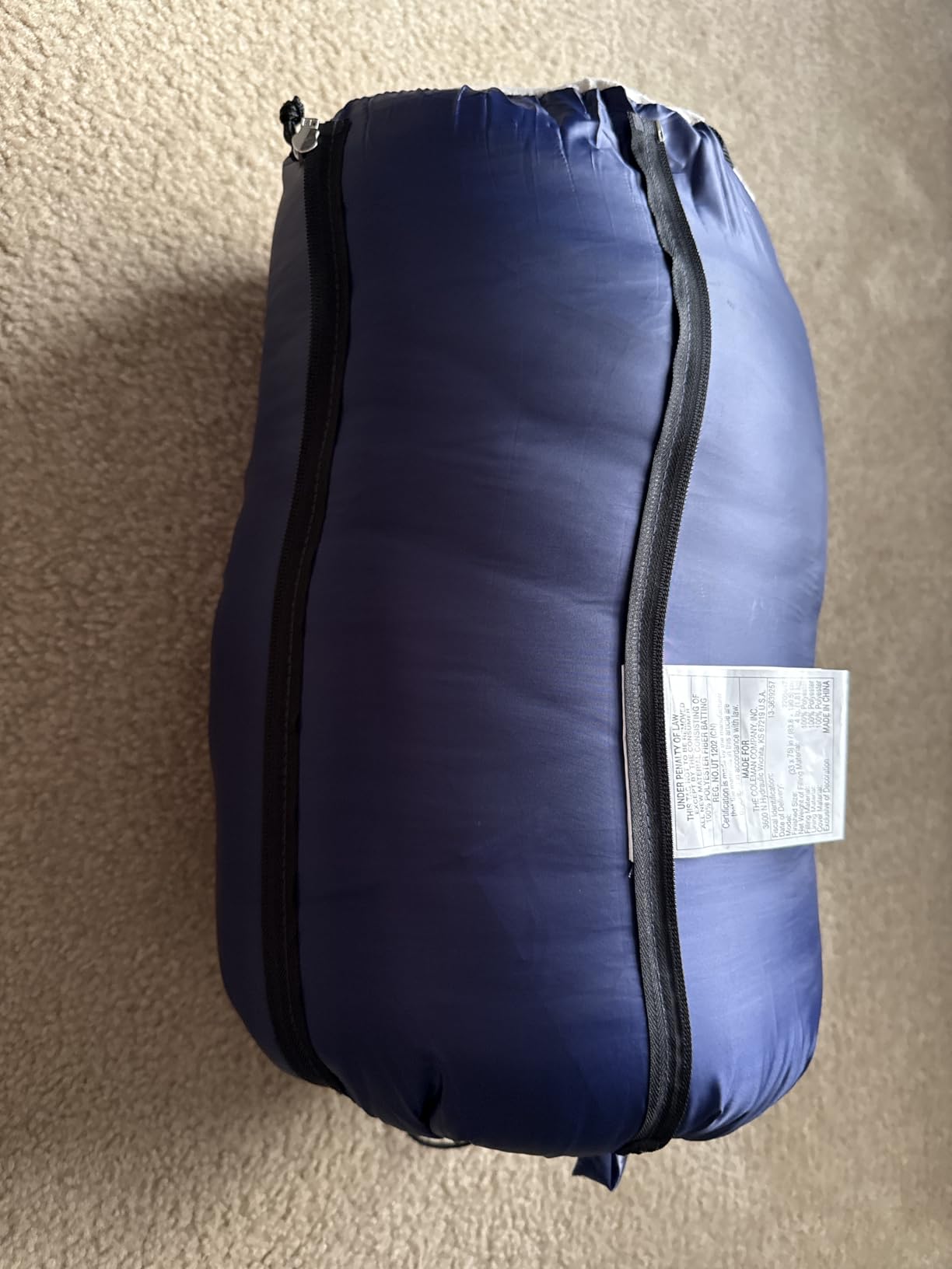Coleman Brazos 20/30°F Adult Cool-Weather Sleeping Bag with No-Snag Zipper & Stuff Sack, Machine Washable, Great for Camping, Traveling, Guests, & More customer photo 2