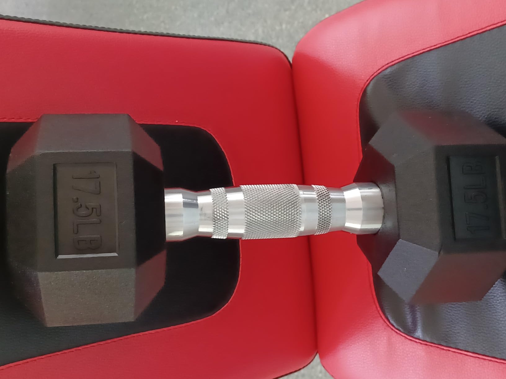 Hex Dumbbells Rubber Coated Cast Iron Hex Black Dumbbell Free Weights for Exercises customer photo 1
