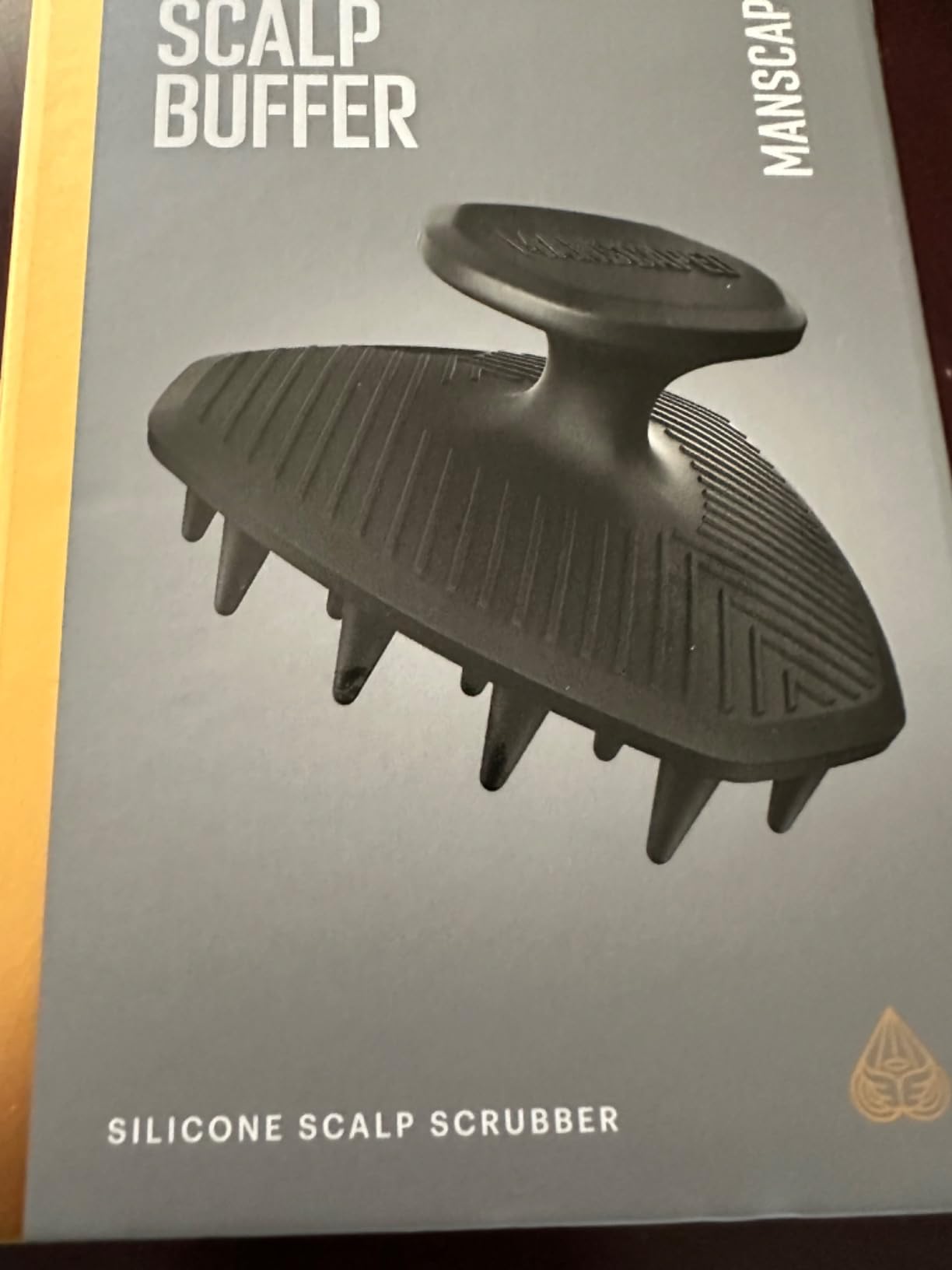MANSCAPED The Scalp Buffer Men's Silicone Head Scrubber - Premium Cleansing & Exfoliating Hair Brush, Ergonomic Handheld Design for Gentle Scalp Massage (1-Pack) customer photo 2