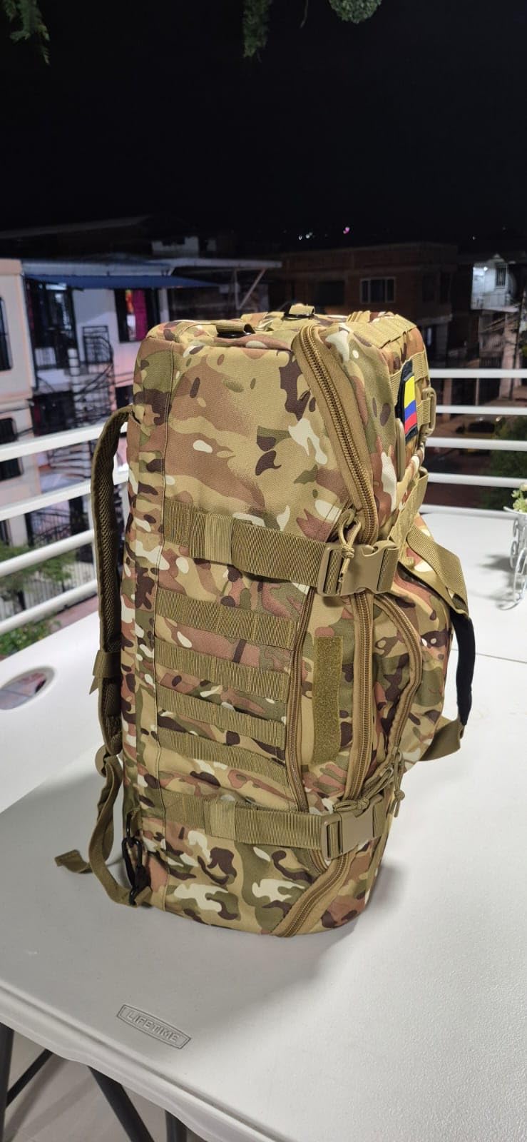 Hannibal Tactical 65L Large Duffle Bag, 3-in-1 Tactical Backpack MOLLE Pack for Sports, Gym, Outdoor, Black customer photo 1