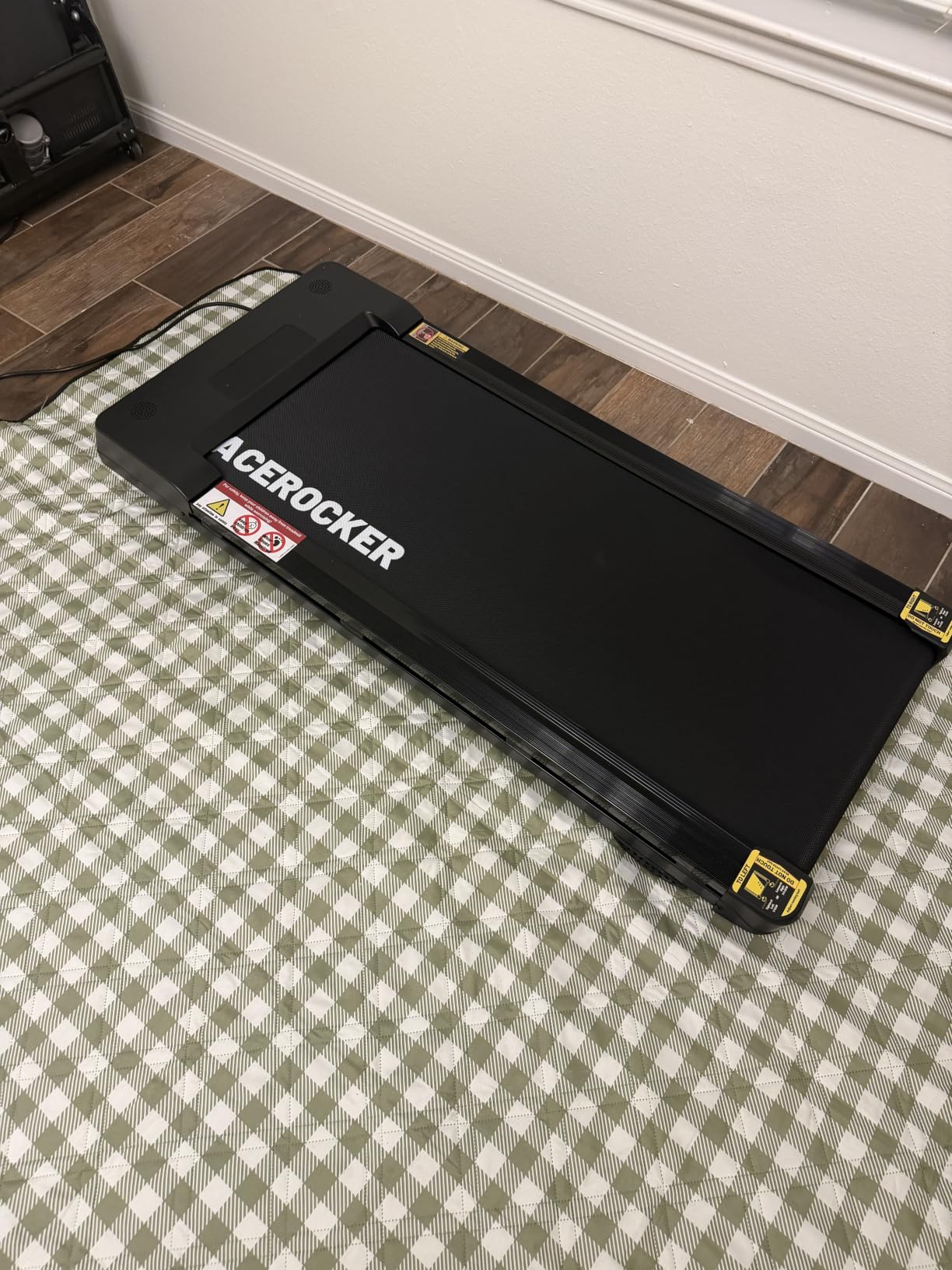 PACEROCKER Walking Pad Treadmill with 12% 9-Level Auto Incline, 450 lbs Capacity Bluetooth Speaker Under Desk Treadmills for Home Hiking customer photo 1
