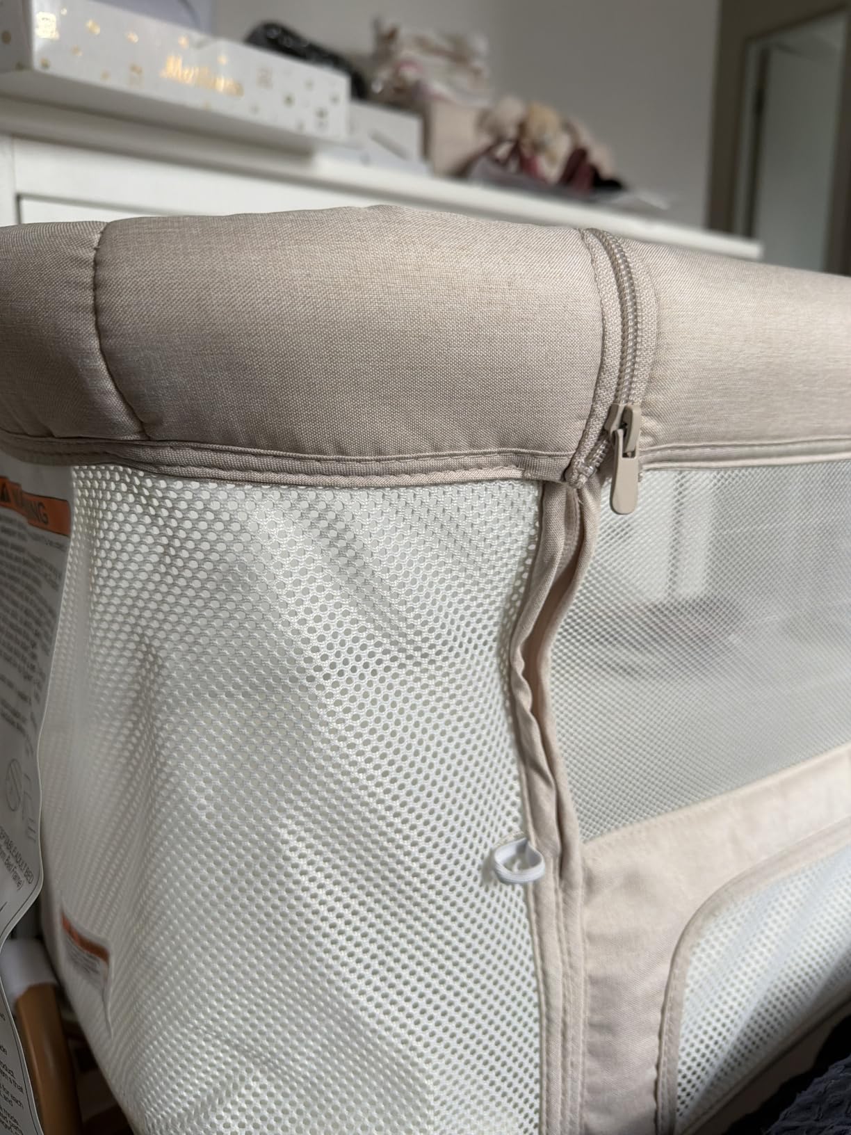 BabyBond Bassinet Bedside Crib, 3-in-1 Baby Bassinet Bedside Sleeper with Mattress and Sheet, Anti-Reflux, Full-Mesh Sides, 6-Height Adjustable customer photo 2