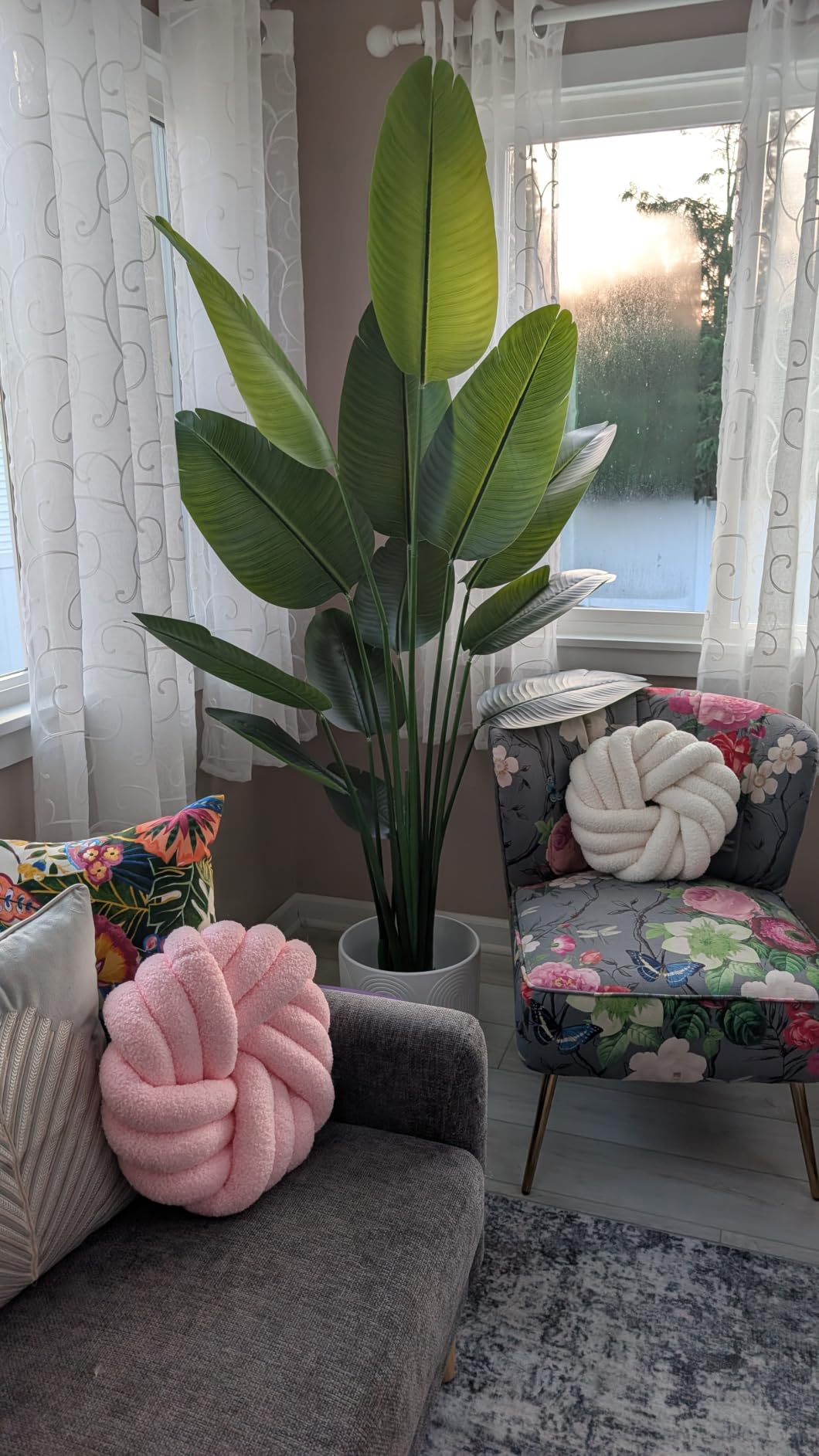 Bird of Paradise Plant Artificial 6ft, Faux Plants Indoor Tall with 12 Trunks - The Perfect Indoor Silk Floor Plant for Home Decor in Living Room, Office, and Bedroom customer photo 2