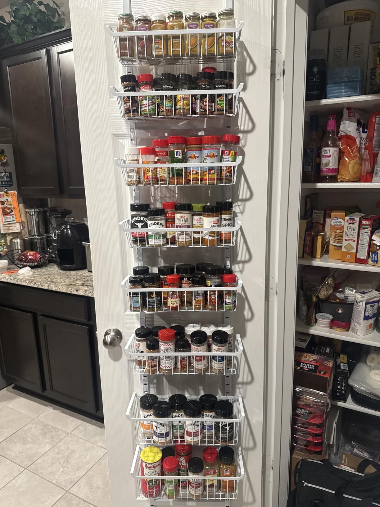 Over The Door Pantry Organizer, 8-Tier with Adjustable Baskets customer photo 1