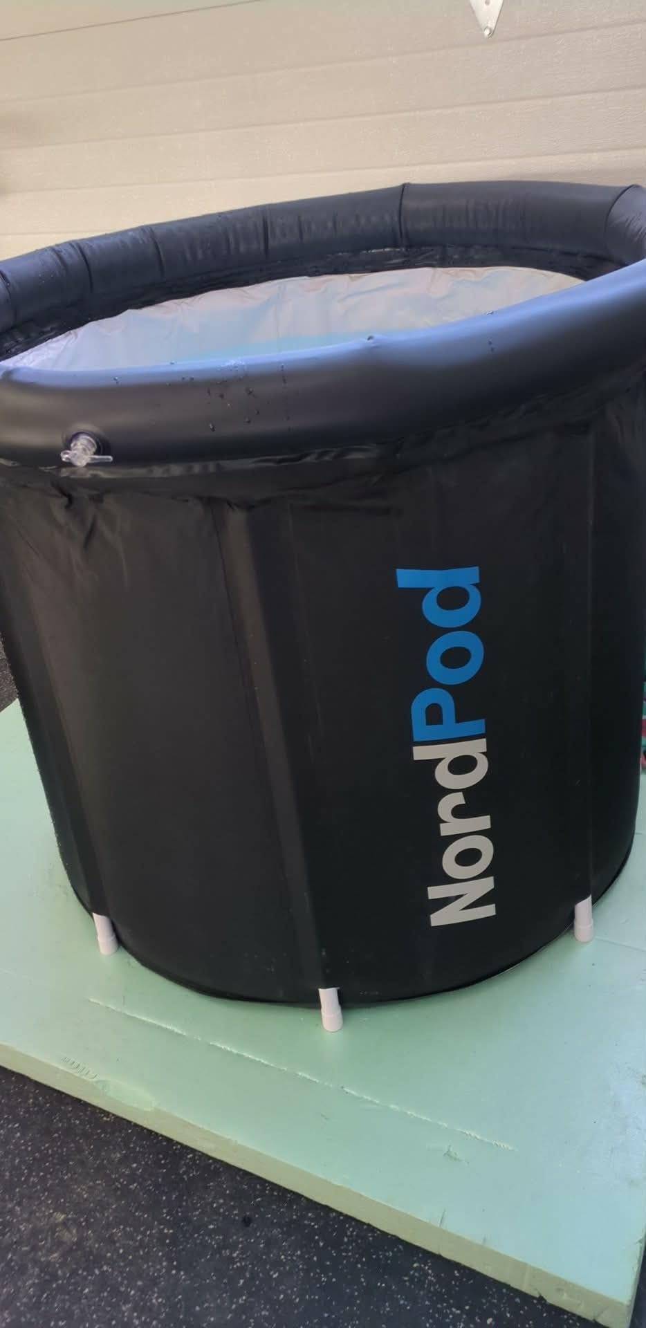 Lifepro NordPod Ice Bath Tub Portable Cold Plunge Water Therapy Pool - Thermal insulated indoor or outdoor recovery tub for athletes includes an all-weather lid, 8 legs, pump, and storage bag customer photo 1