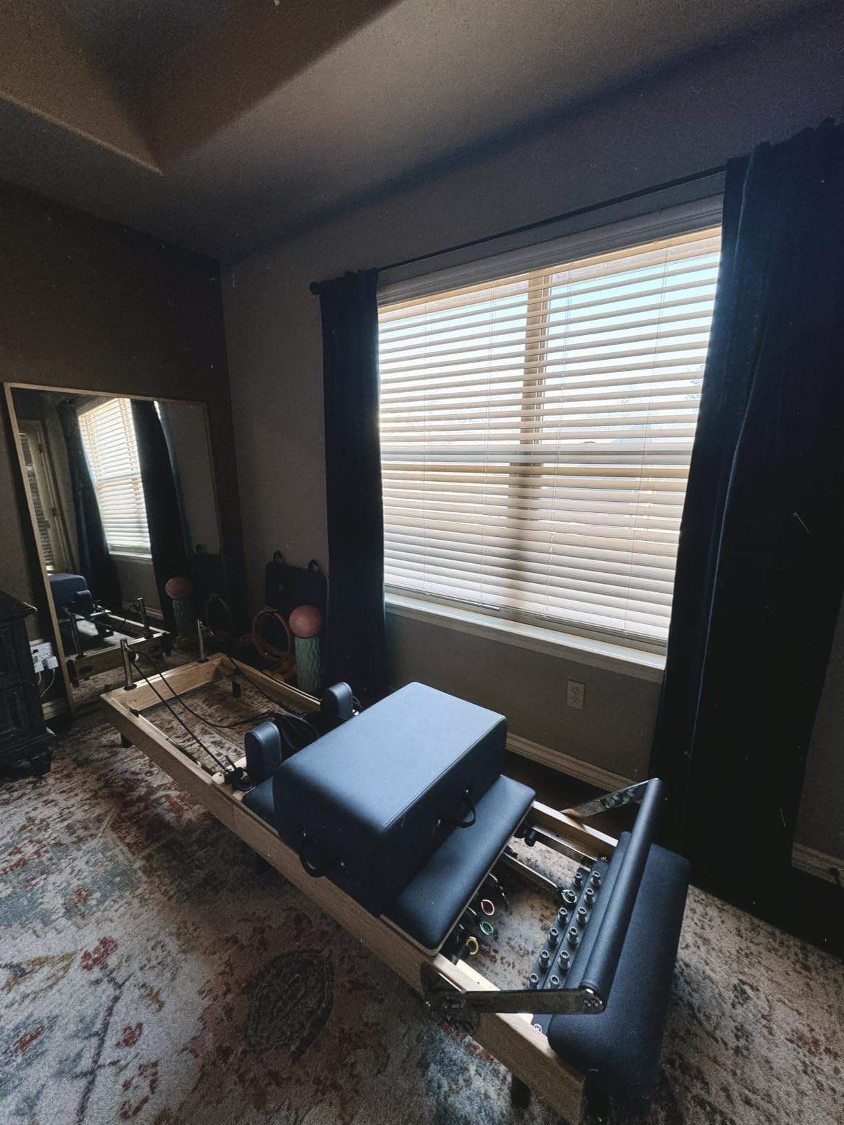 Pilates Reformer Machine,Oak Wood Home Pilates Equipment, Foldable Pilates Reformer with Reformer Box, Jump Board for Home Workouts and Body Exercises, Suits for Studio Gym Yoga customer photo 1