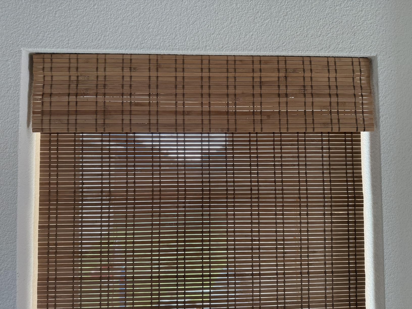 Cordless Bamboo Roman Shades, Light Filtering Bamboo Shades Blinds Window Treatment Roll Up Blind for Windows, 28