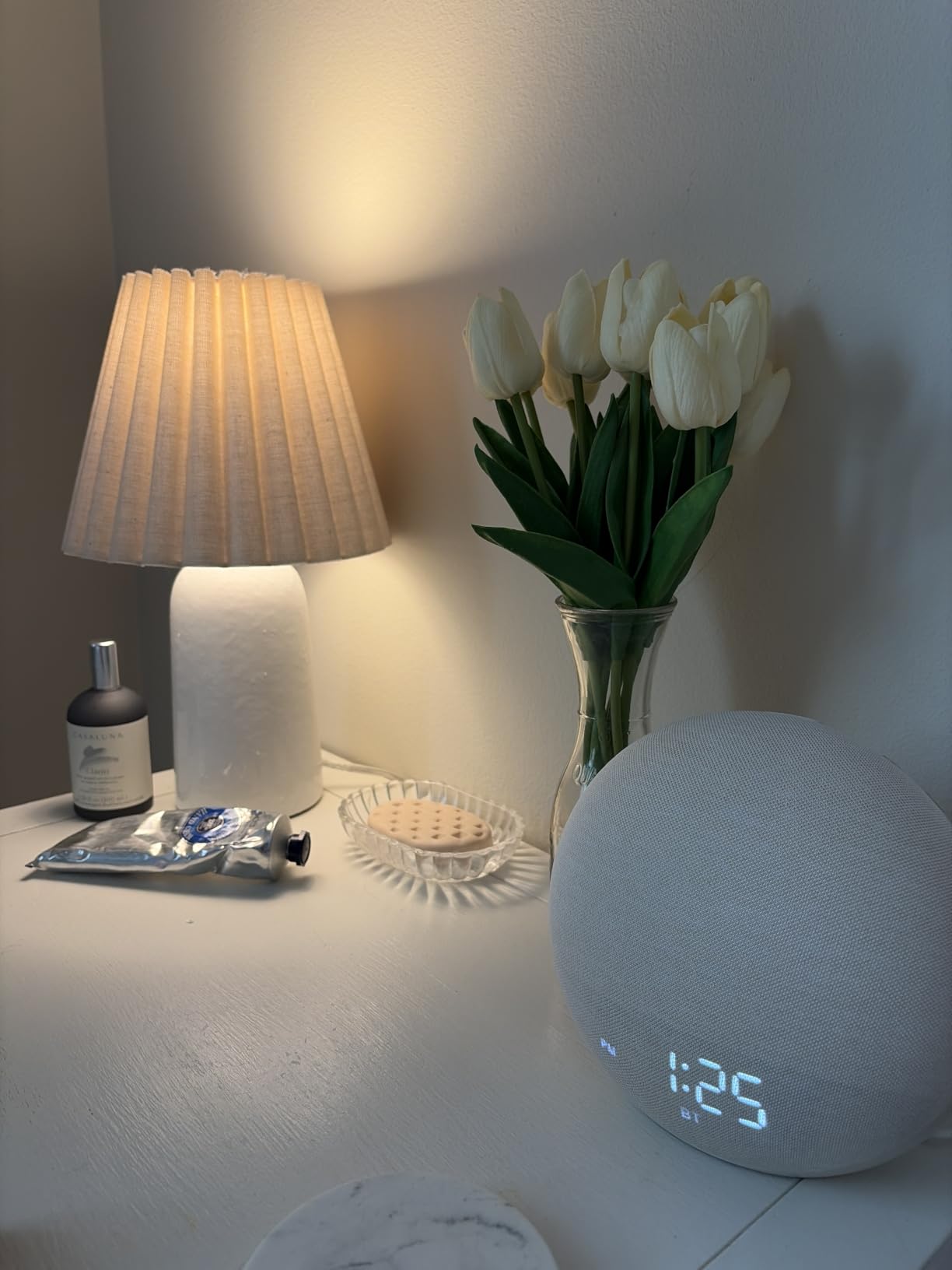Sunrise Alarm Clock White Noise Machine: Natural Wake Up Light - Dimmable Clock with Bluetooth Speaker for Bedroom - 25 Sleep Sounds for Baby Adults Kids Putty customer photo 2