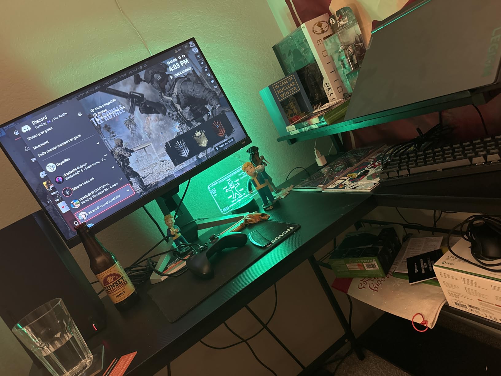 Bestier Gaming Desk with Power Outlets, 42