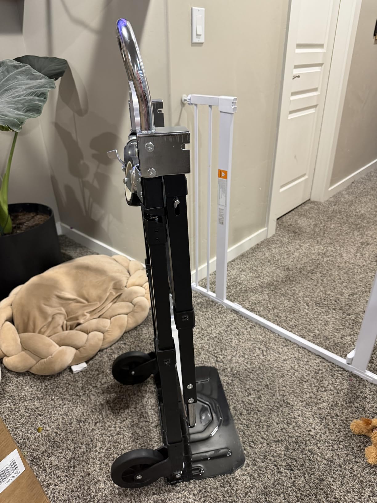 3 in 1 Heavy Duty Folding Hand Truck, Convertible Portable Steel Dolly with Telescopic Handle, Foldable Utility Cart with Rubber Wheels, 500 LBS customer photo 2