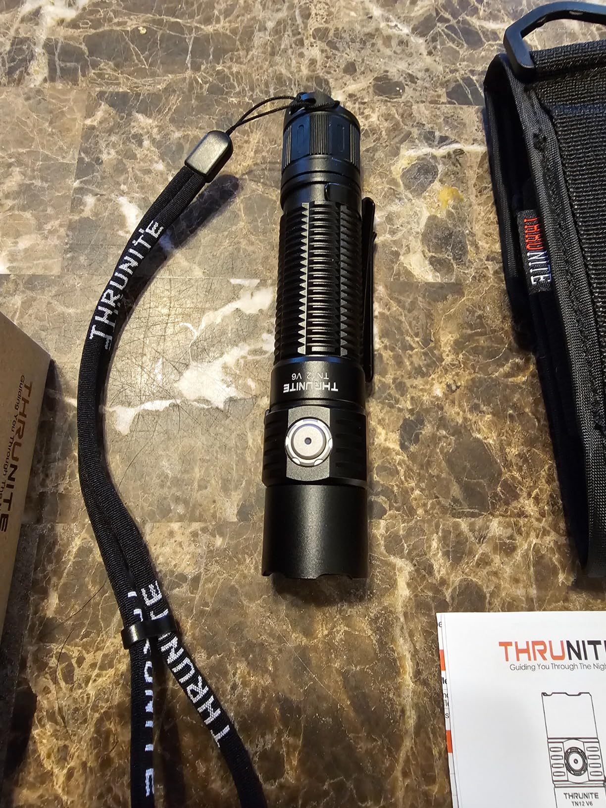 TN12 V6 Rechargeable Tactical Flashlight, True 1950 Lumens 259m Throw, EDC Pocket LED Flashlight High Lumens, USB-C Dual Switch, IPX8 Waterproof Police Duty Light with Holster customer photo 2