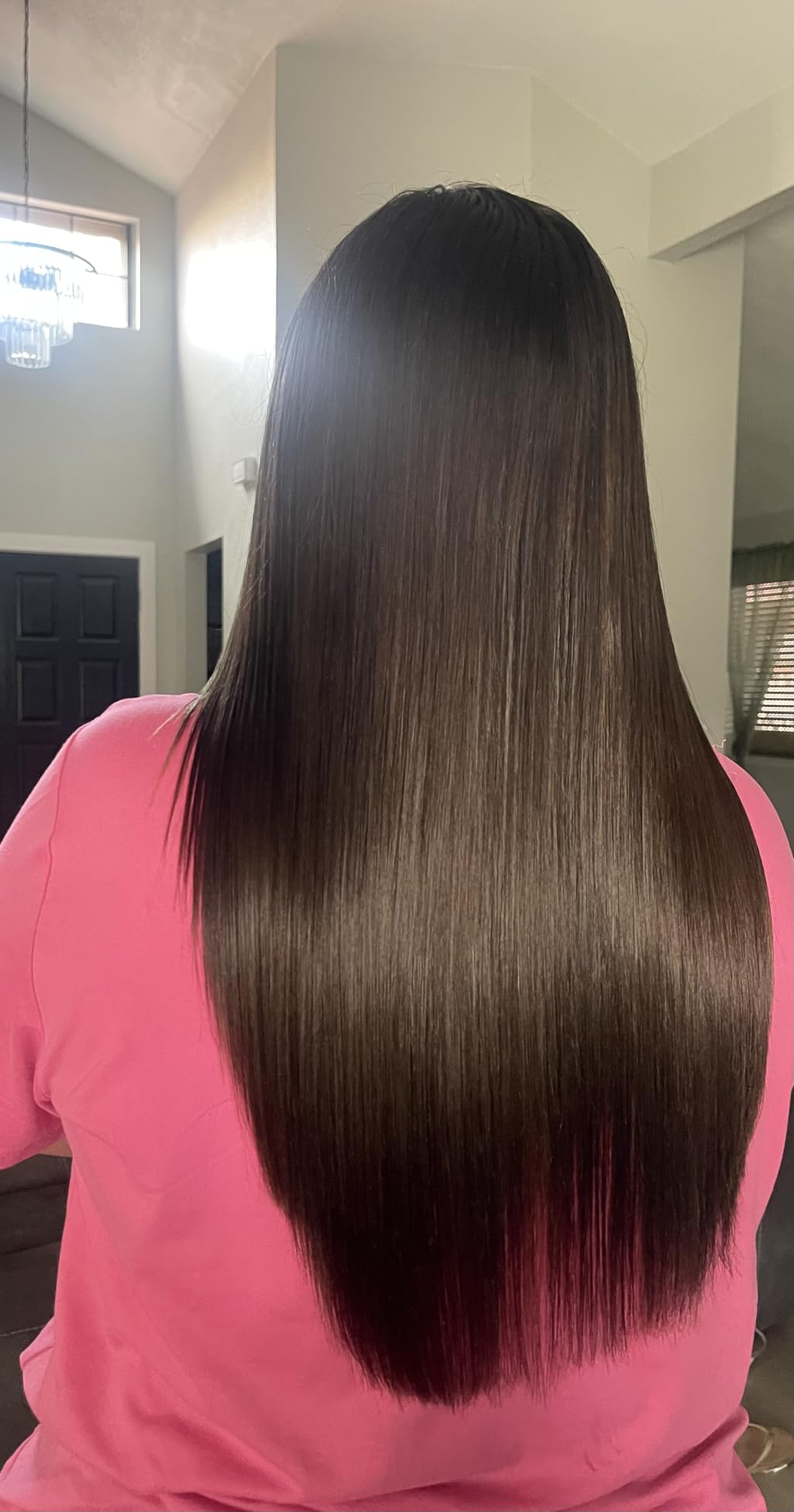 Wavytalk Wet to Straight Hair Straightener, 1.75 Inch Wide Vent Sesh Flat Iron for Damp or Dry Hair, Straightener with Dual Voltage Leave Silky Smooth Look, 20% Faster Styling, Pink customer photo 1