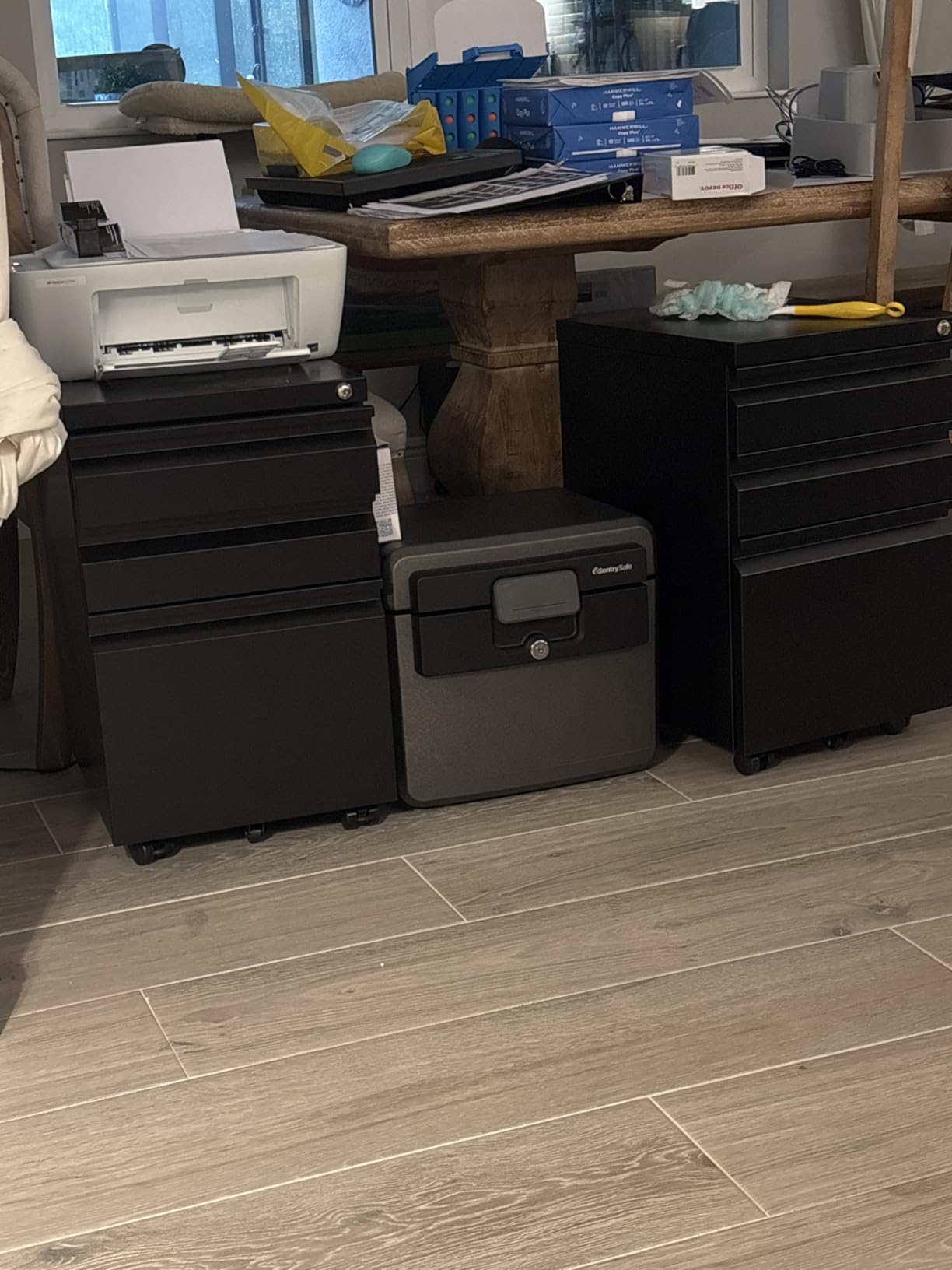 Approgreent 2 Drawer File Cabinet, File Cabinets for Home Office, Printer Stand, File Cabinet with Lock, Lateral Filing Cabinet for A4/Letter/Legal Size File Folders customer photo 1