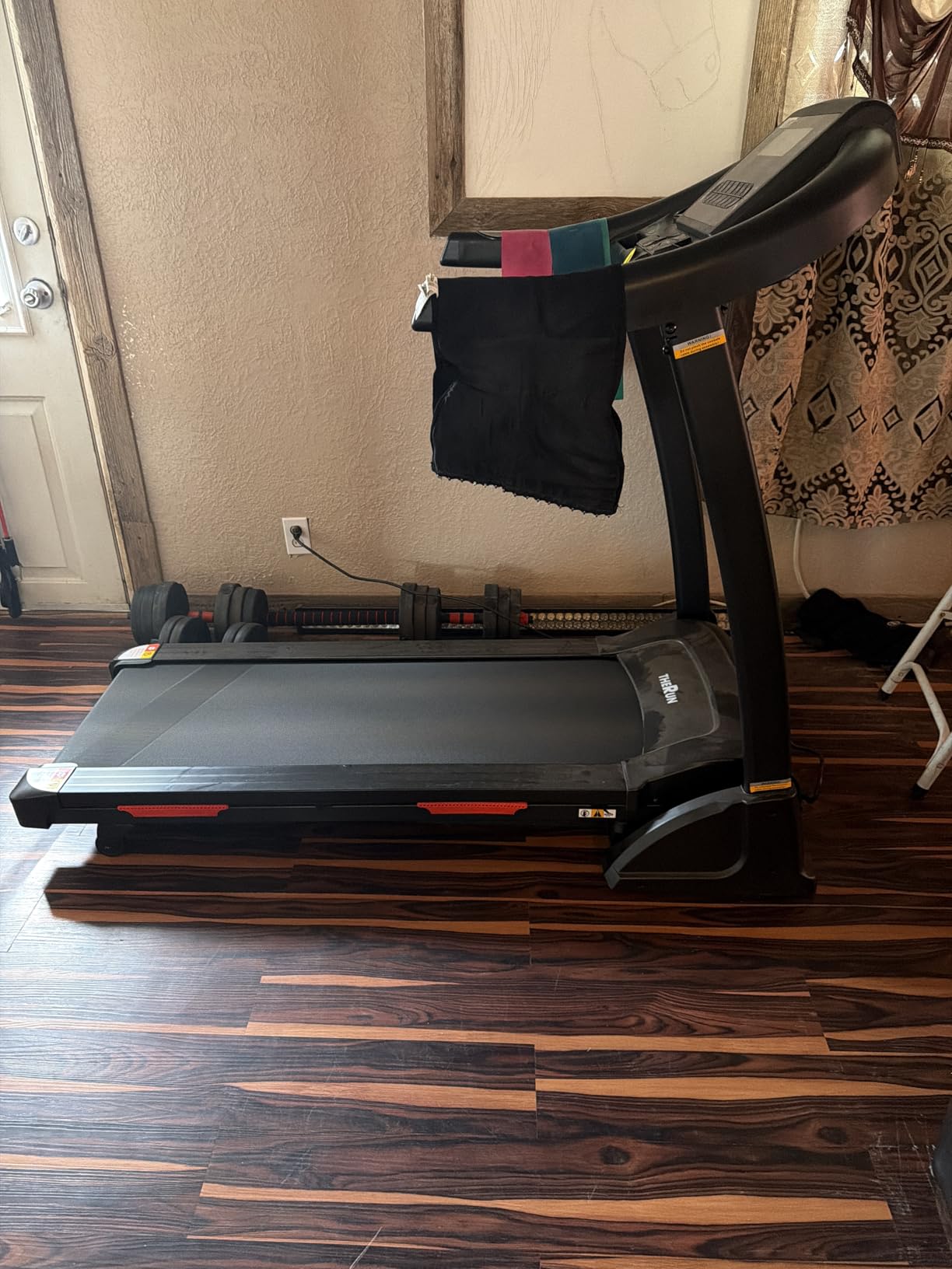 THERUN Incline Treadmill, Treadmills for Running and Walking, 400 lbs Weight Capacity Folding Treadmill with 0-16% Auto Incline, Wide Belt, 4.0 HP, App, Heart Rate customer photo 2