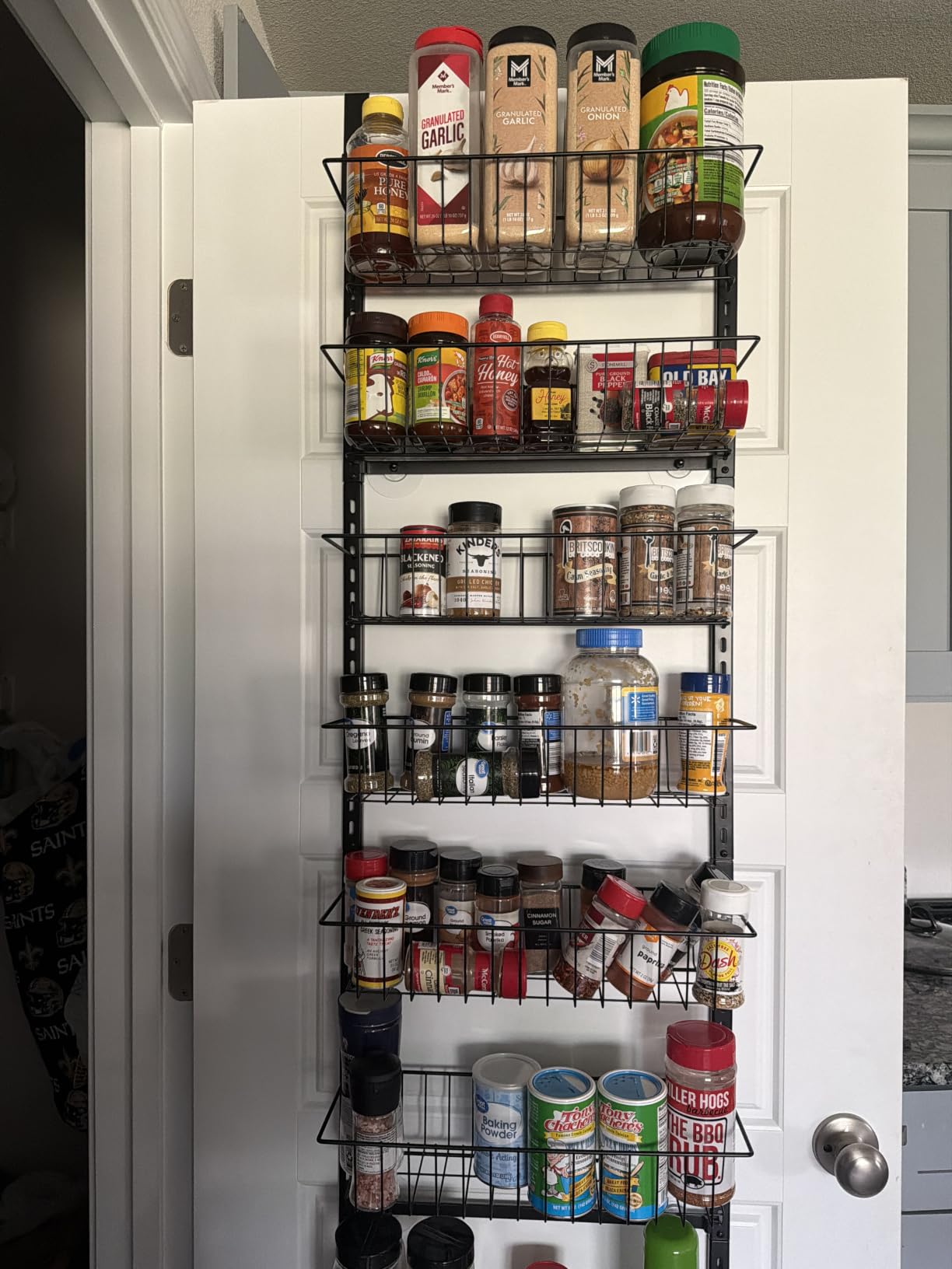 ElegantArray 8-Tier Pantry Door Organizer customer photo 1