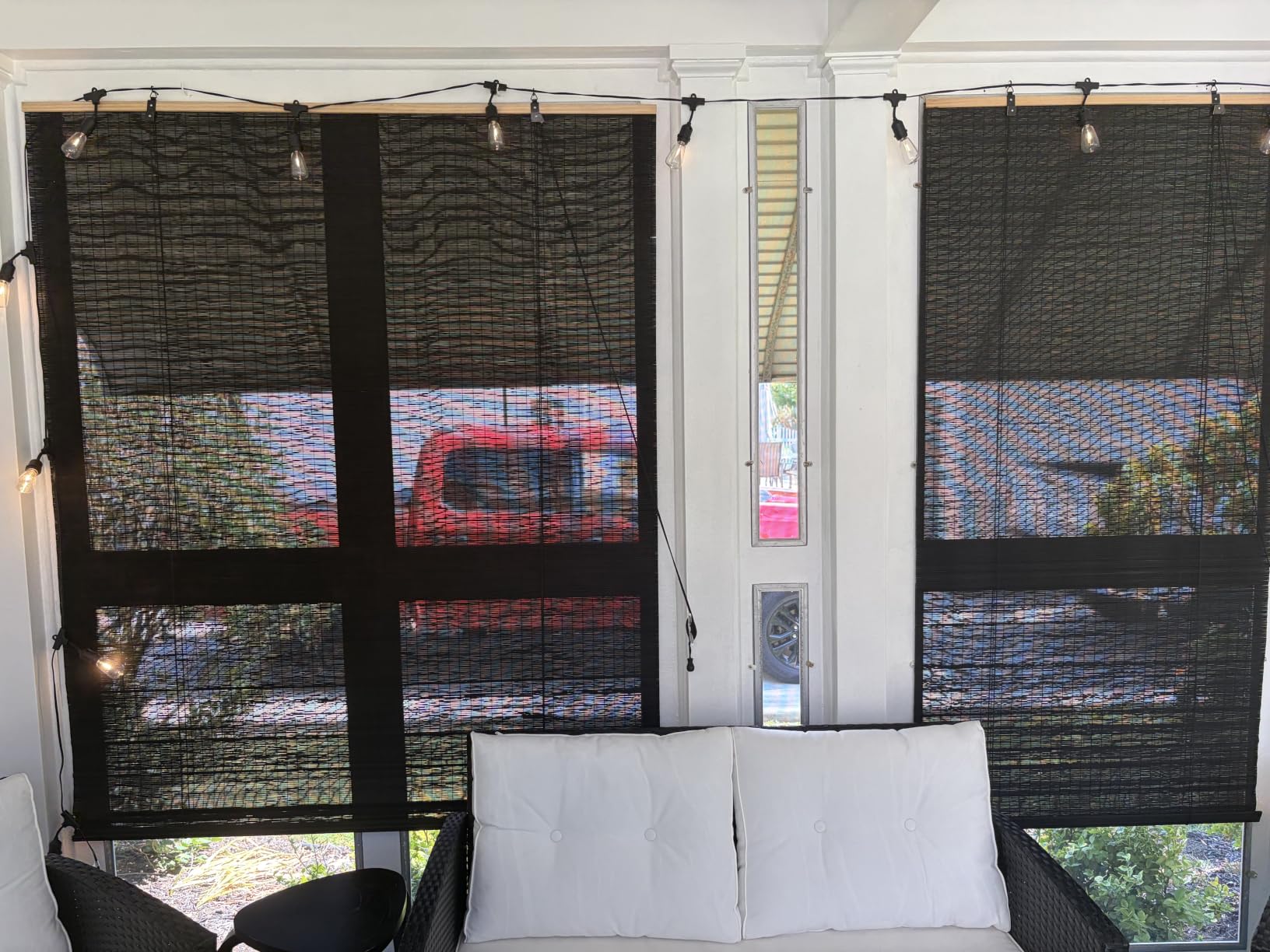BAYUE Bamboo Blinds for Interior Windows, Roll Up Light Filtering, 23x48 in | Bamboo Shades for Indoor Windows with Install hardware for bedrooms, living rooms, dining areas, home offices, and sunrooms customer photo 2