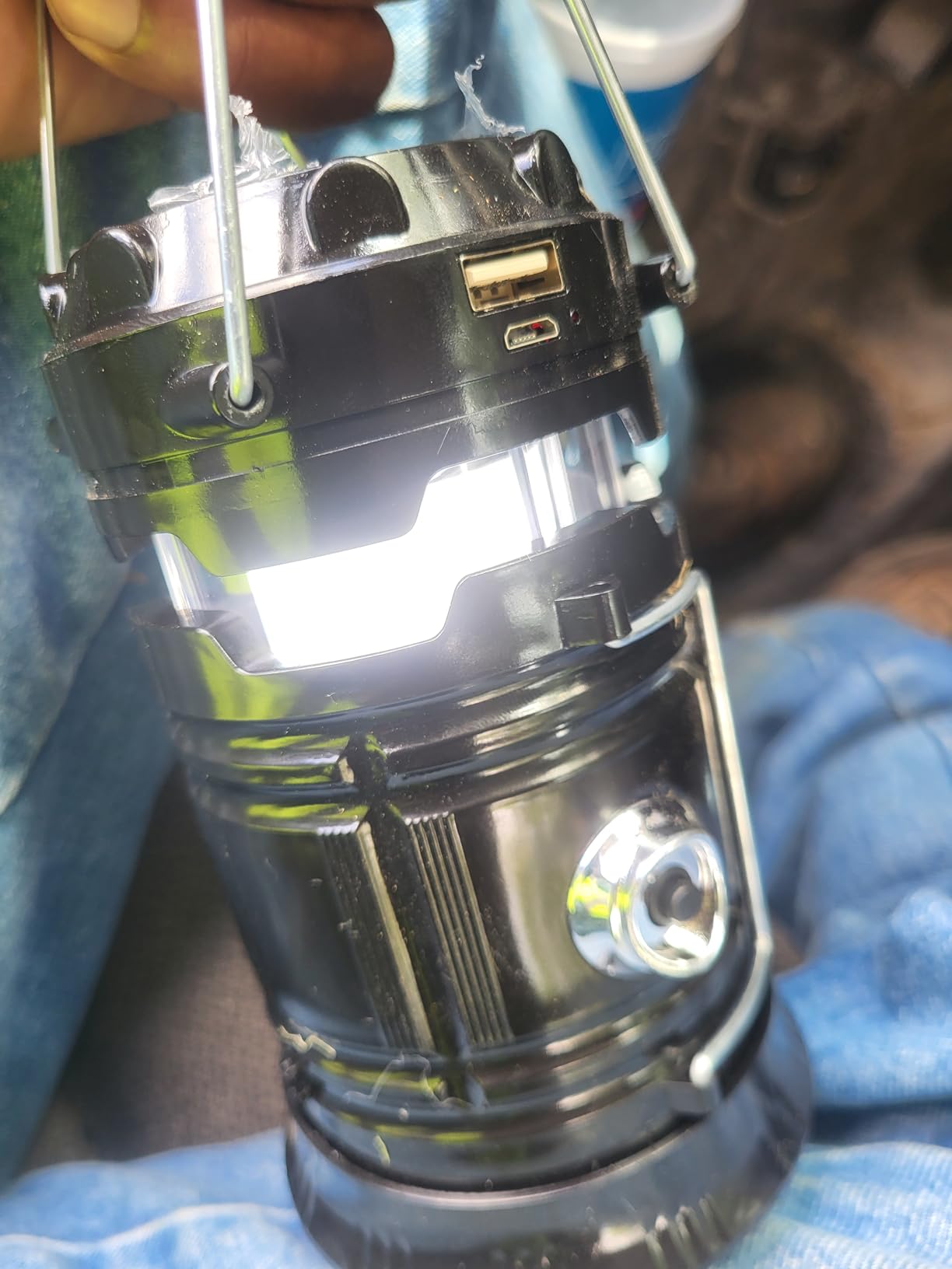 Lichamp Collapsible Portable Solar Camping Lantern, USB Rechargeable LED Flashlight - Survival Kits for Power Outages Hurricane Supplies Emergency, 4-Pack customer photo 2