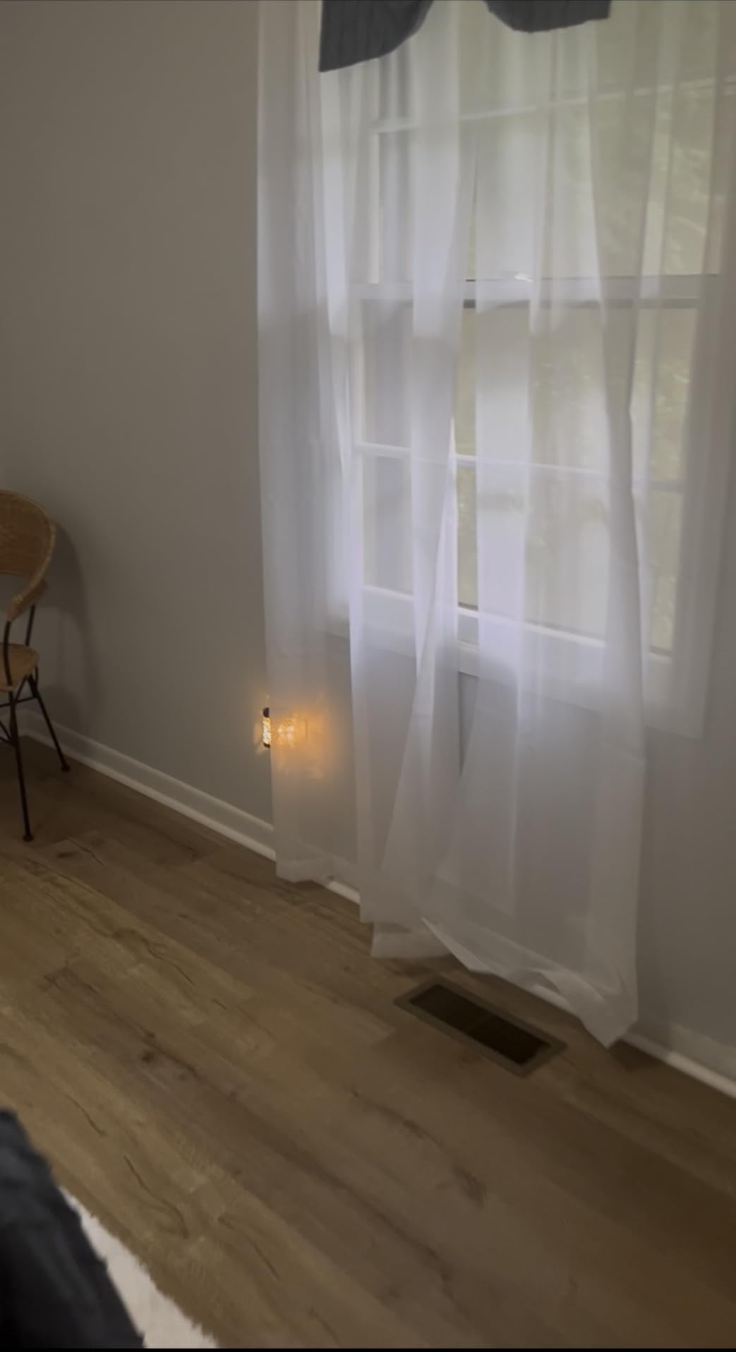 White Sheer Curtains 84 Inches Long 2 Panels Set for Bedroom Living Room, Soft Airy Light Filtering Modern Solid Rod Pocket Drapes Window Treatments customer photo 1