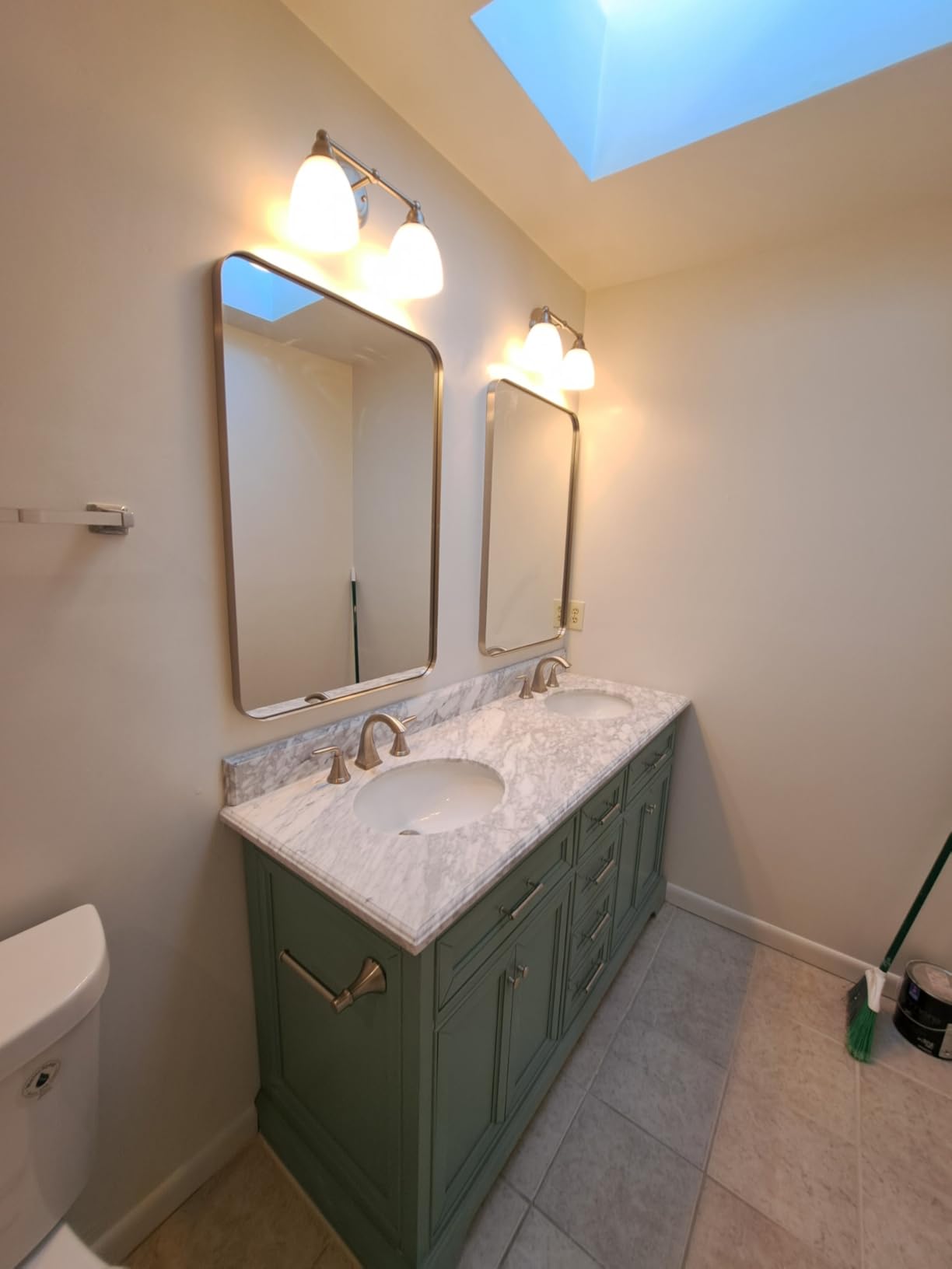 Brushed Nickel Bathroom Mirrors 22
