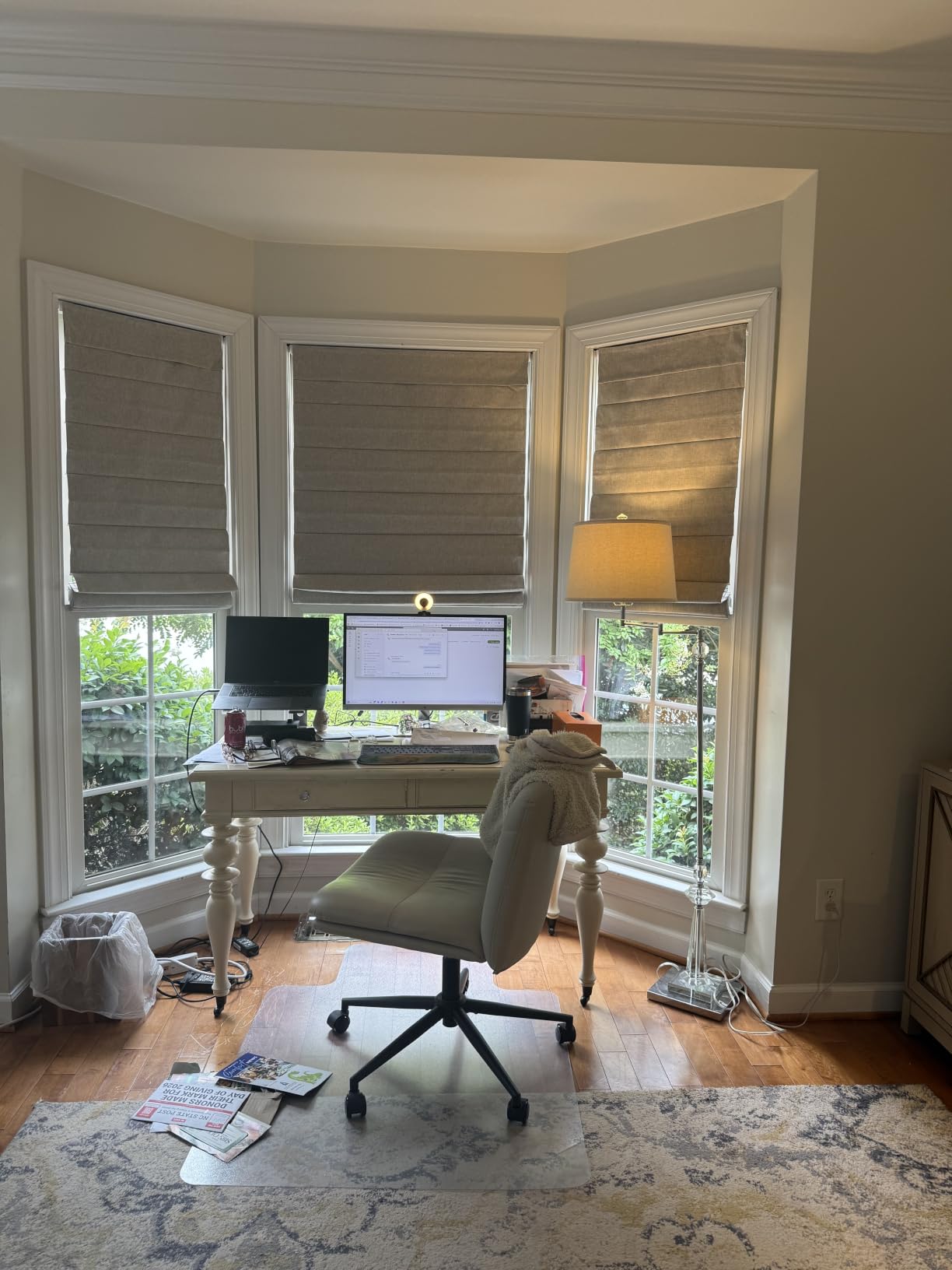 LazBlinds No Drill Roman Shades, Blackout, 30