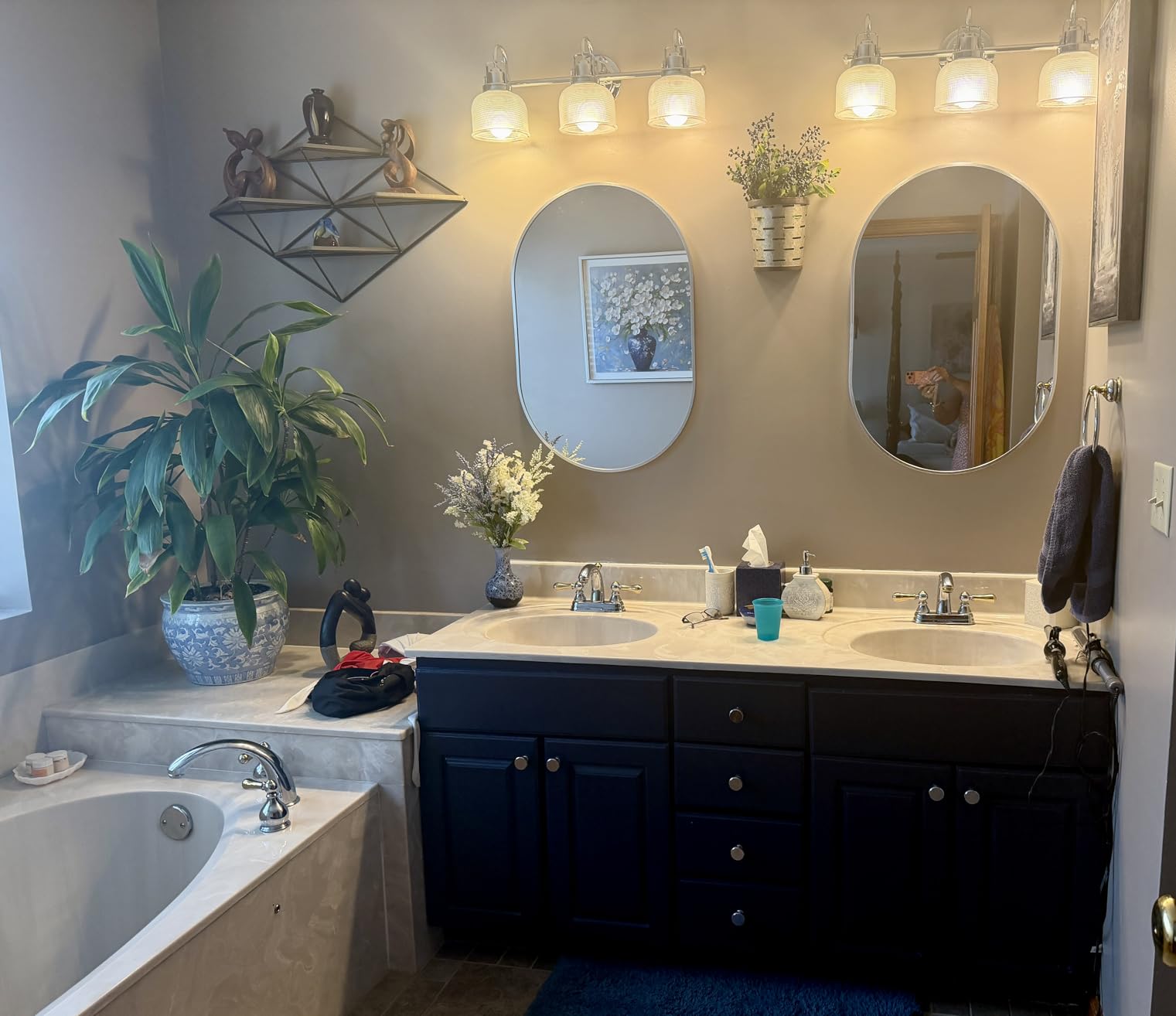 Oval Bathroom Mirror Wall Vanity Oval Mirrors, 2 Pieces 20