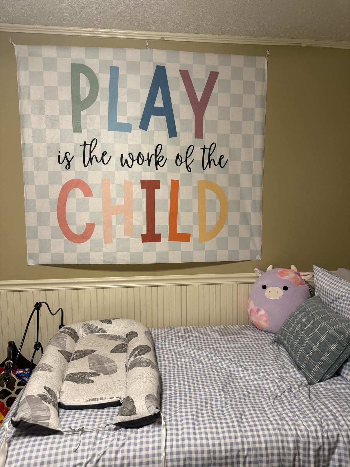 URLLUAE Mental Health Tapestry, Inspirational Therapy Office Mental Health Wall Decor, Inhale Exhale Psychology Wall Tapestry Backdrop for Home School Counselor Decoration, 50x60 Inch customer photo 1
