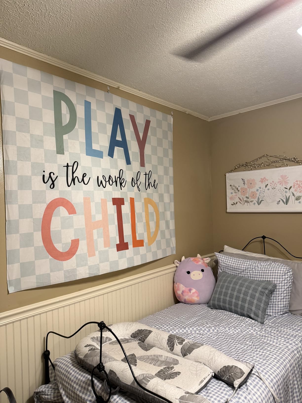 URLLUAE Mental Health Tapestry, Inspirational Therapy Office Mental Health Wall Decor, Inhale Exhale Psychology Wall Tapestry Backdrop for Home School Counselor Decoration, 50x60 Inch customer photo 2