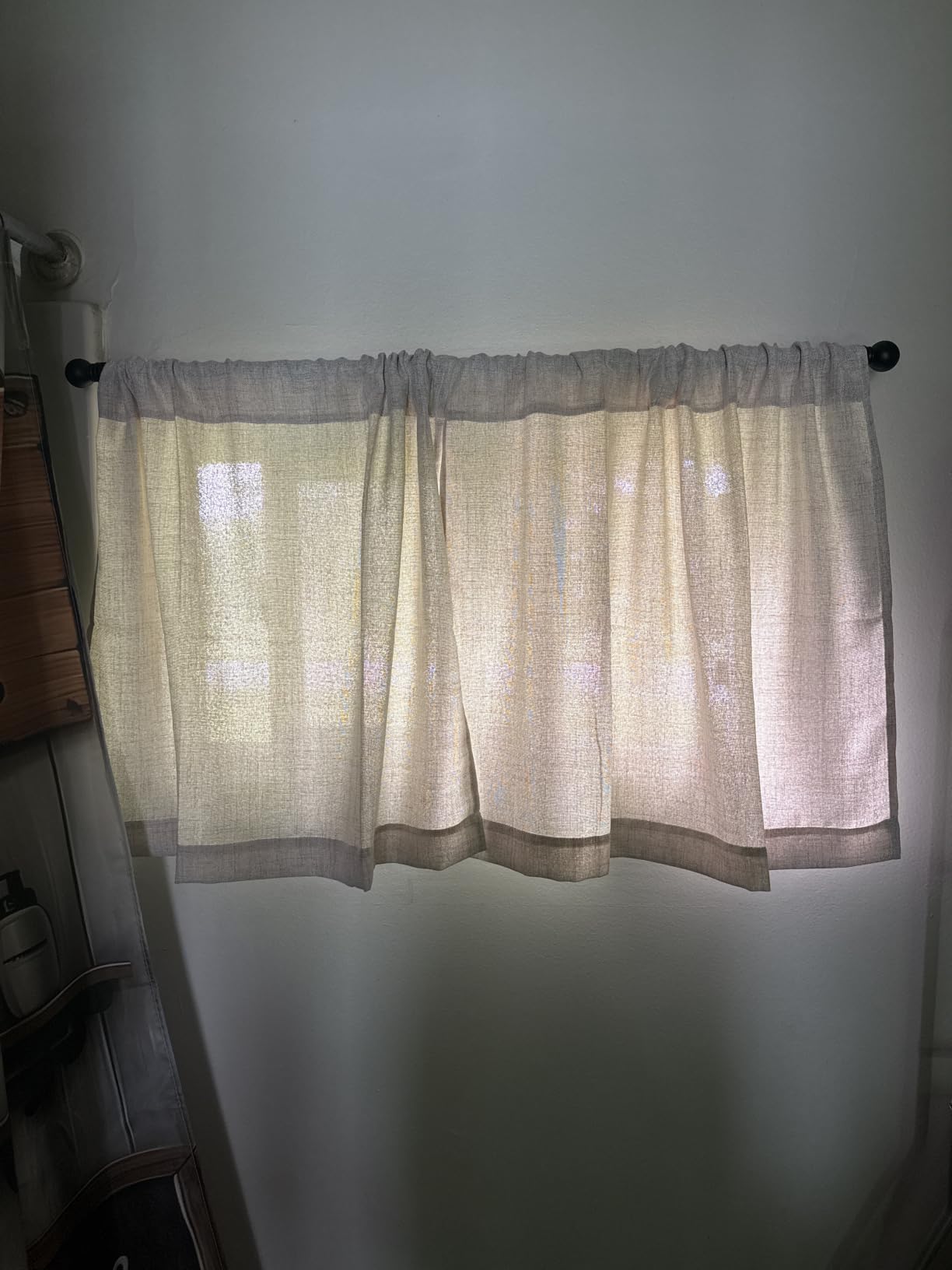 GXOACKJ Curtain Rods for windows 32-48 inch, 5/8 inch Decorative Nickel Splicing Heavy Duty Metal Curtain Rod set with Brackets customer photo 2