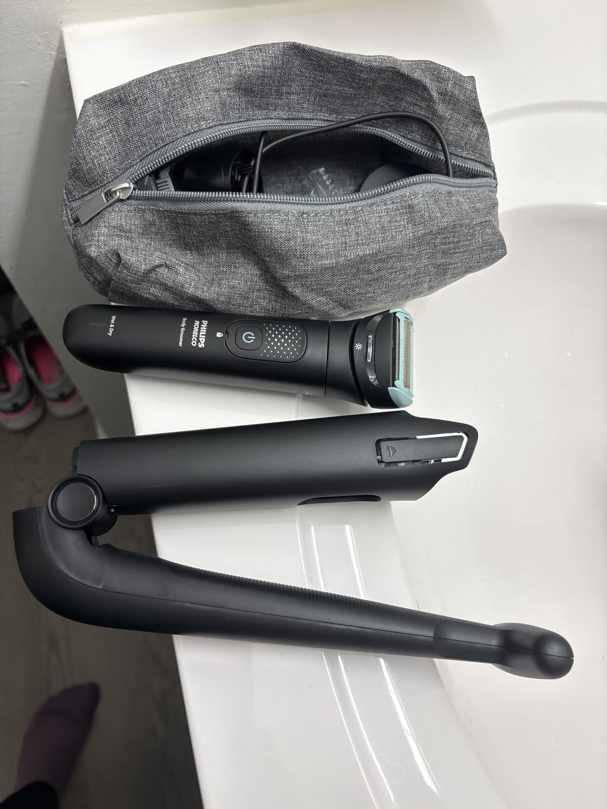 Philips Norelco Body Groomer 7000 Series, Waterproof Men's Full Body Groomer with Travel Case, Triple Protect Shave System & Body Hair Trimmer with Contour-Following 2D Flexing Head, BG7490/50 customer photo 1