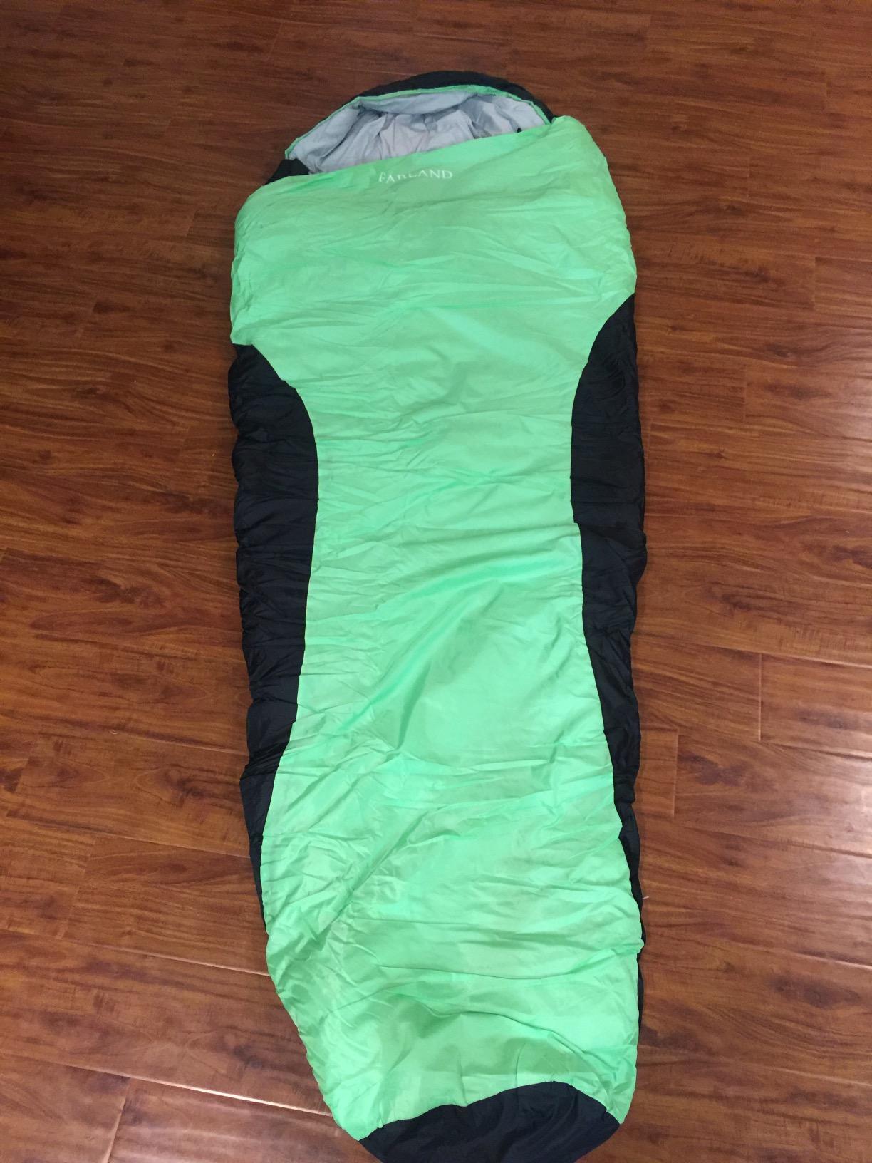 FARLAND Sleeping Bags for Adults, Cold Weather, Fleece-Lined, Plush | Waterproof, windproof, compression sack, car camping & travel, 3-season use (spring/fall/winter), machine washable customer photo 2