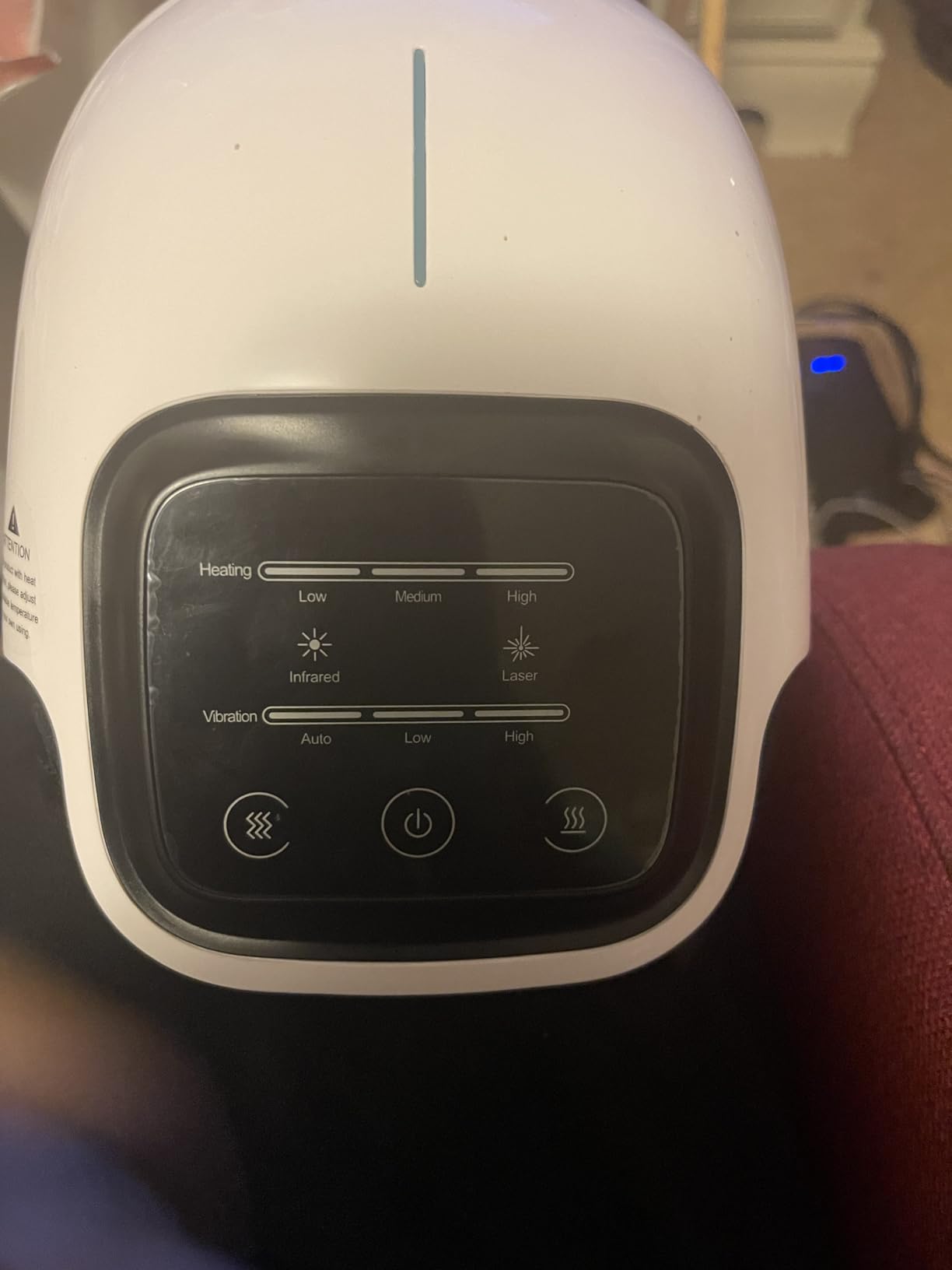 Medcursor Knee Massager with Heat, Cordless Heated Knee Massage for Pain Relief with 3 Heating Levels, 3 Vibration Modes, LED Screen, Adjustable Straps, Gift for Men and Women customer photo 1