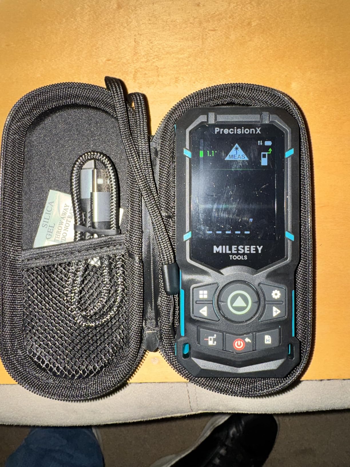 MILESEEY S50 Green Laser Distance Meter, 400 ft Laser Measure, P2P | Side-Laser Alignment customer photo 1