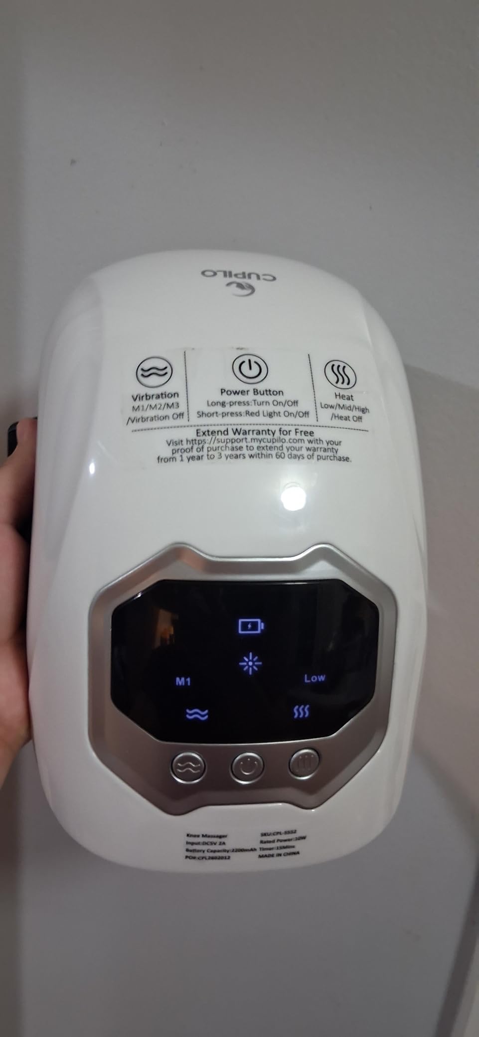 Knee Massager with Heat and Vibration -FSA Eligible HSA Approved- | Cordless Knee Massagers for Pain Relief with 3 Heating Levels & 3 Vibration Modes, Gifts for Men Women Grandpa Grandma customer photo 1