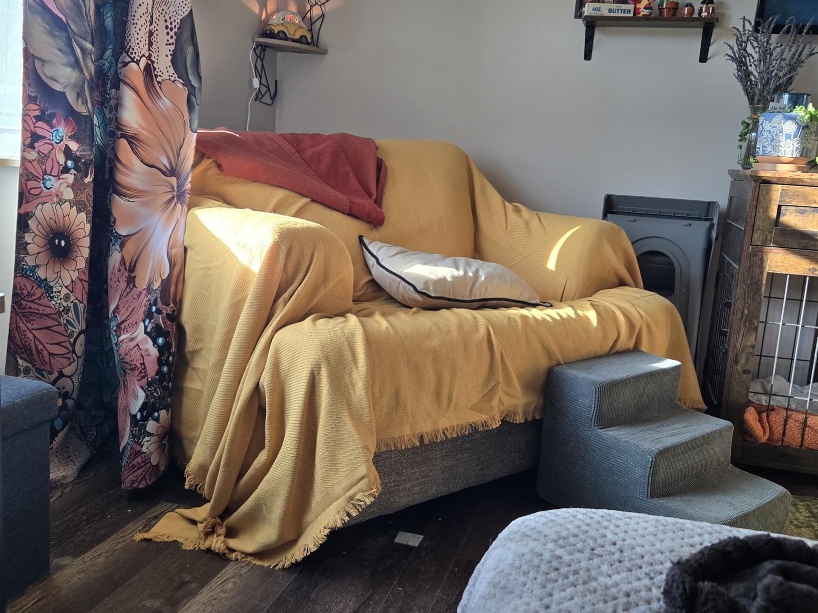 MYSKY HOME L Shape Sectional Couch Cover customer photo 1