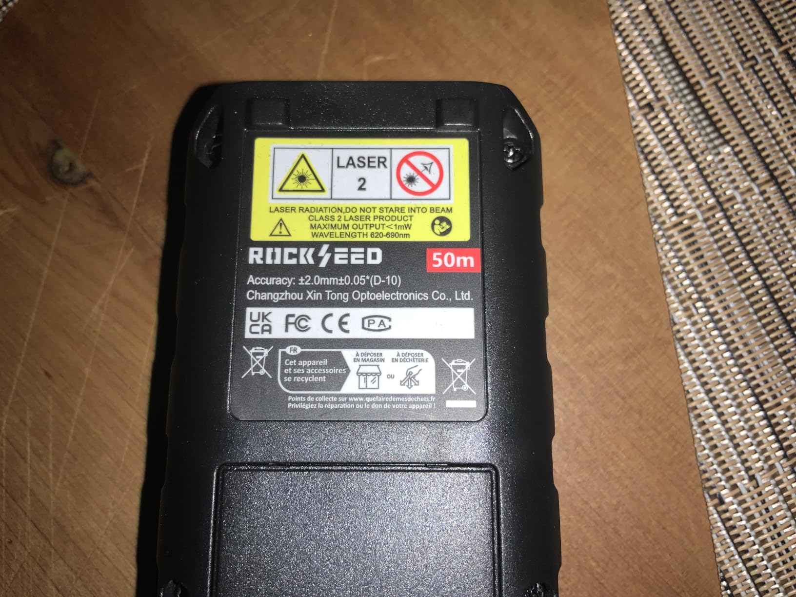 Laser Measure, RockSeed Digital Laser Distance Meter with 2 Bubble Levels, Portable M/in/Ft Unit Switching Backlit LCD customer photo 1