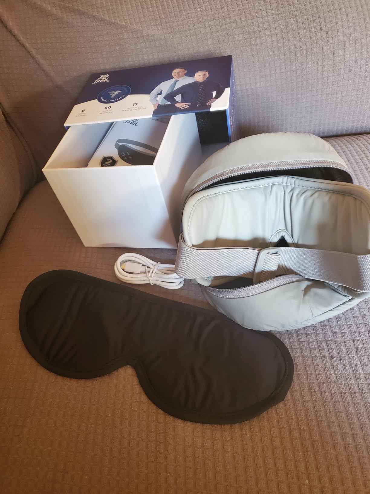 BOB AND BRAD Eye Massager with Heat and Cooling Voice Control, Birthday Gift for Women Men Mom, FSA Eligible HSA, Temple Massage, Heated Eye Mask for Migraines & Dry Eyes Relief customer photo 1