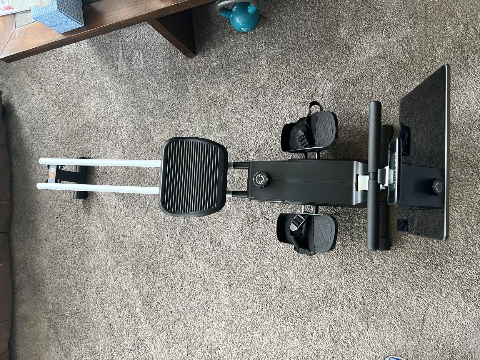 KINGSMITH Rowing Machines for Home Foldable, Compact Row Machine, 400LB & 350LB Weight Capacity, Folding Rower Machine with Adjustable Resistance, Data Monitor, App Supported customer photo 1