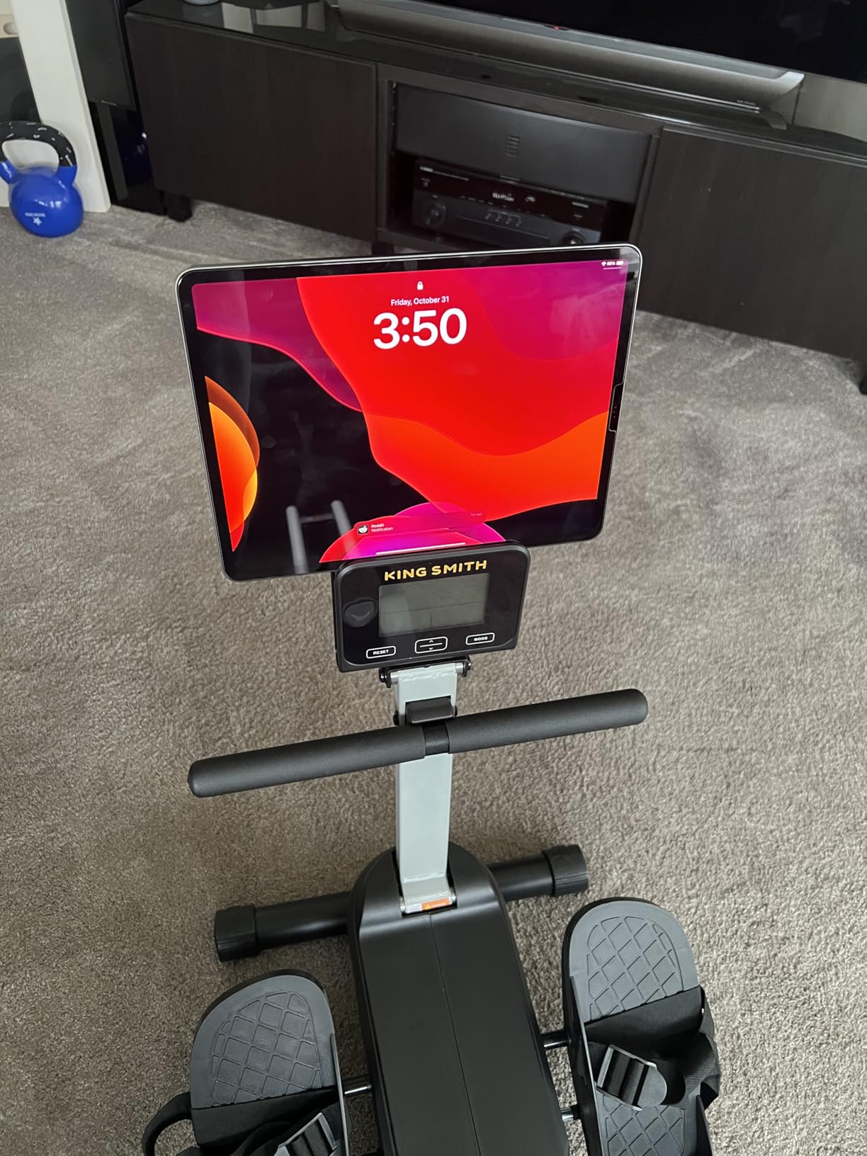 KINGSMITH Rowing Machines for Home Foldable, Compact Row Machine, 400LB & 350LB Weight Capacity, Folding Rower Machine with Adjustable Resistance, Data Monitor, App Supported customer photo 2