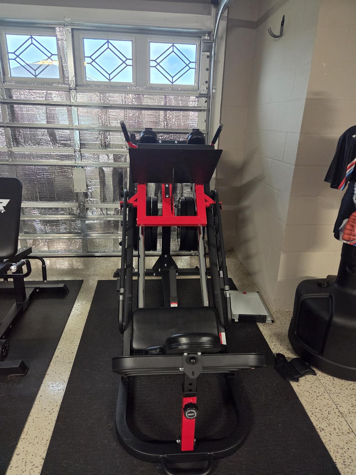 Leg Press Hack Squat Machine Combo, 45 Degree Leg Exercise Machine, Lower Body Special with Weight Storage for Quads, Hamstring, Glutes, Calves, Compact Home Gym Leg Day Equipment customer photo 1
