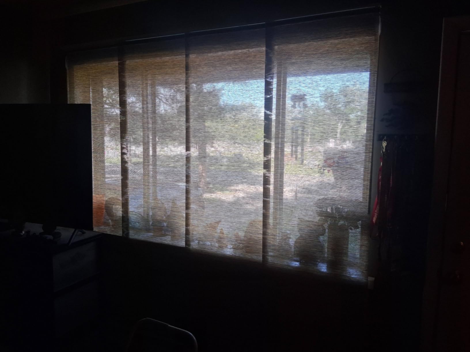 Lazblinds Woven Texture Paper Vertical Blinds, SleekLoom Dove Grey | Adjustable Panel Blinds for Patio Doors & Room Dividers, Extendable Track (45 3/4