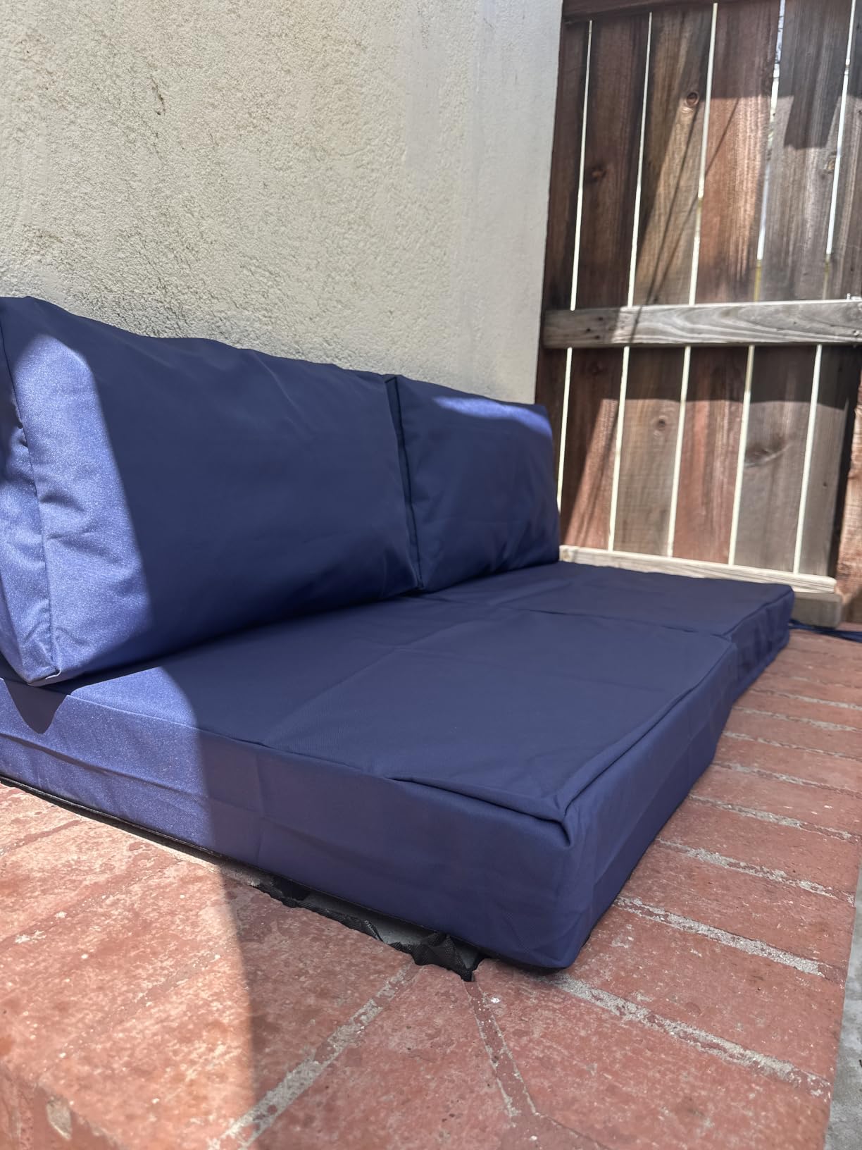 7-Piece Patio Furniture Cushions Set, Replacement Outdoor Cushions for 4-Seat Patio Sectional, Waterproof & Fade Resistant Deep Seat Cushion for Outdoor Sofa, Navy Blue customer photo 2