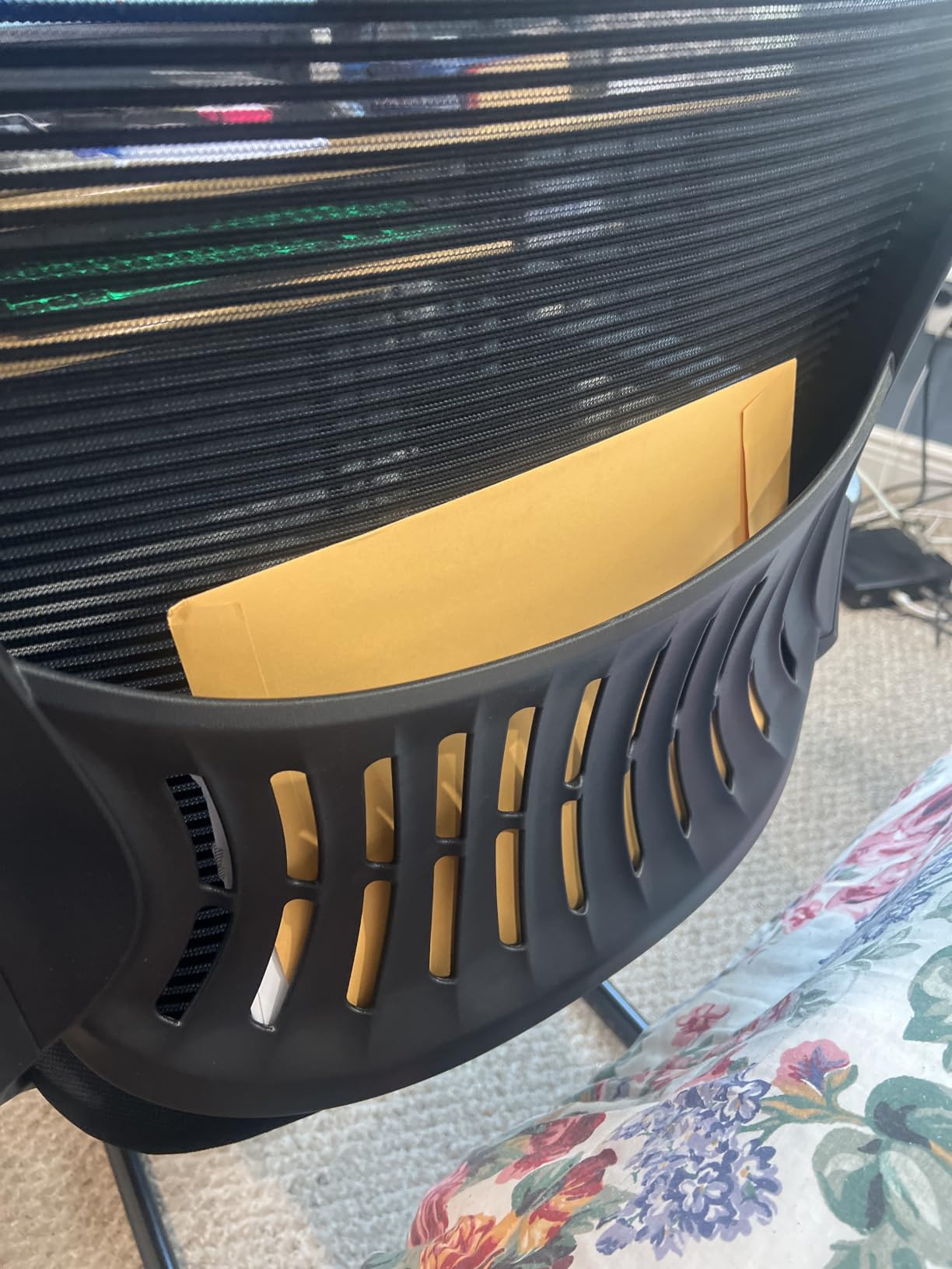 DUMOS Office Desk Chair with Sled Base Set of 6, Ergonomic Executive Mesh Computer Chairs with Lumbar Support for Home Bedroom Waiting Reception Guest Student customer photo 1
