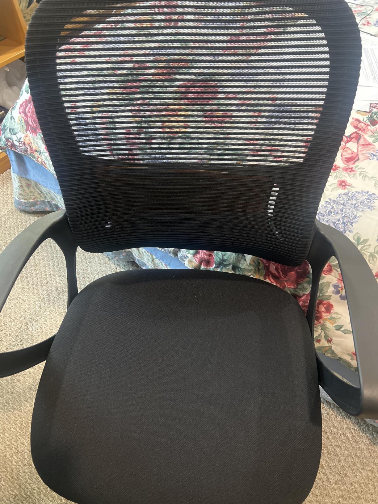 DUMOS Office Desk Chair with Sled Base Set of 6, Ergonomic Executive Mesh Computer Chairs with Lumbar Support for Home Bedroom Waiting Reception Guest Student customer photo 2